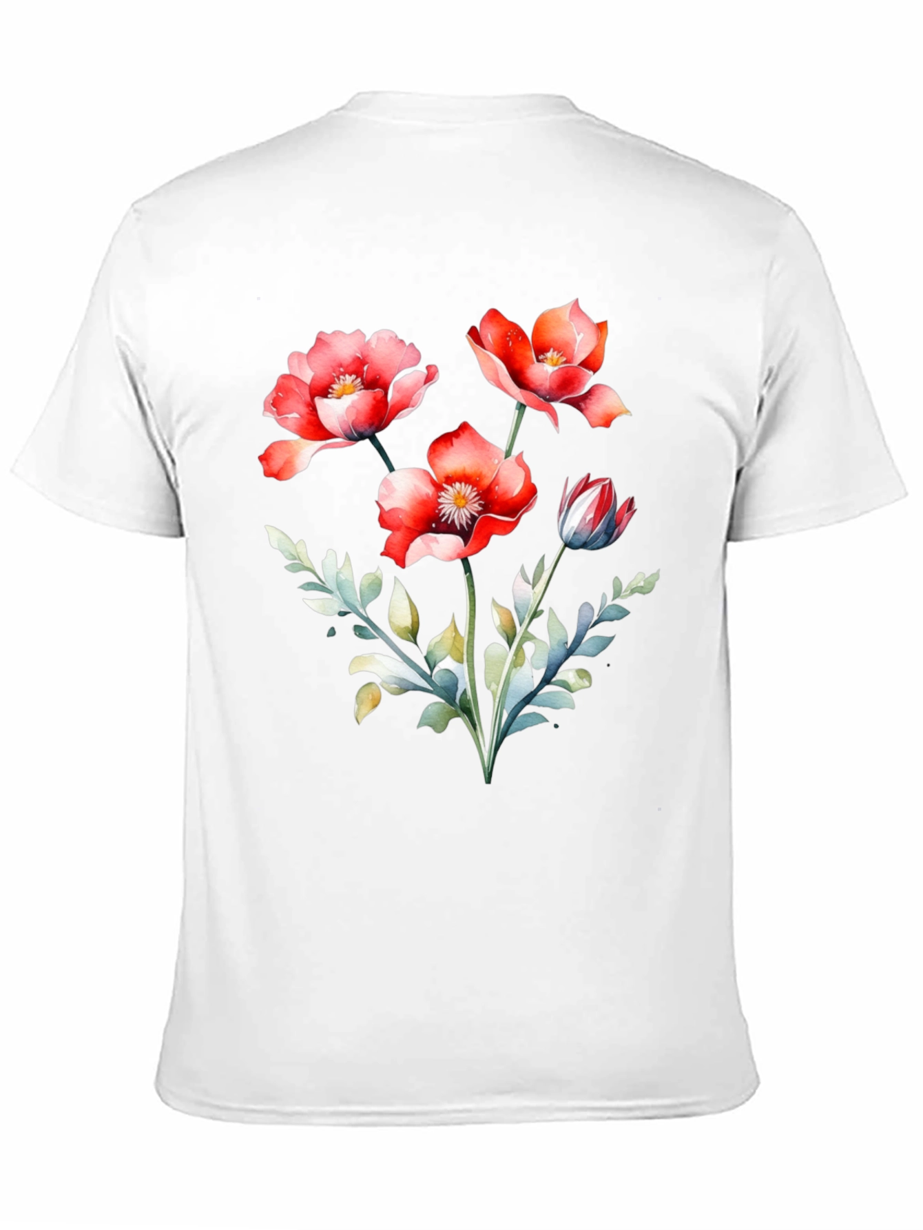 Floral Print Crew Neck T-Shirt