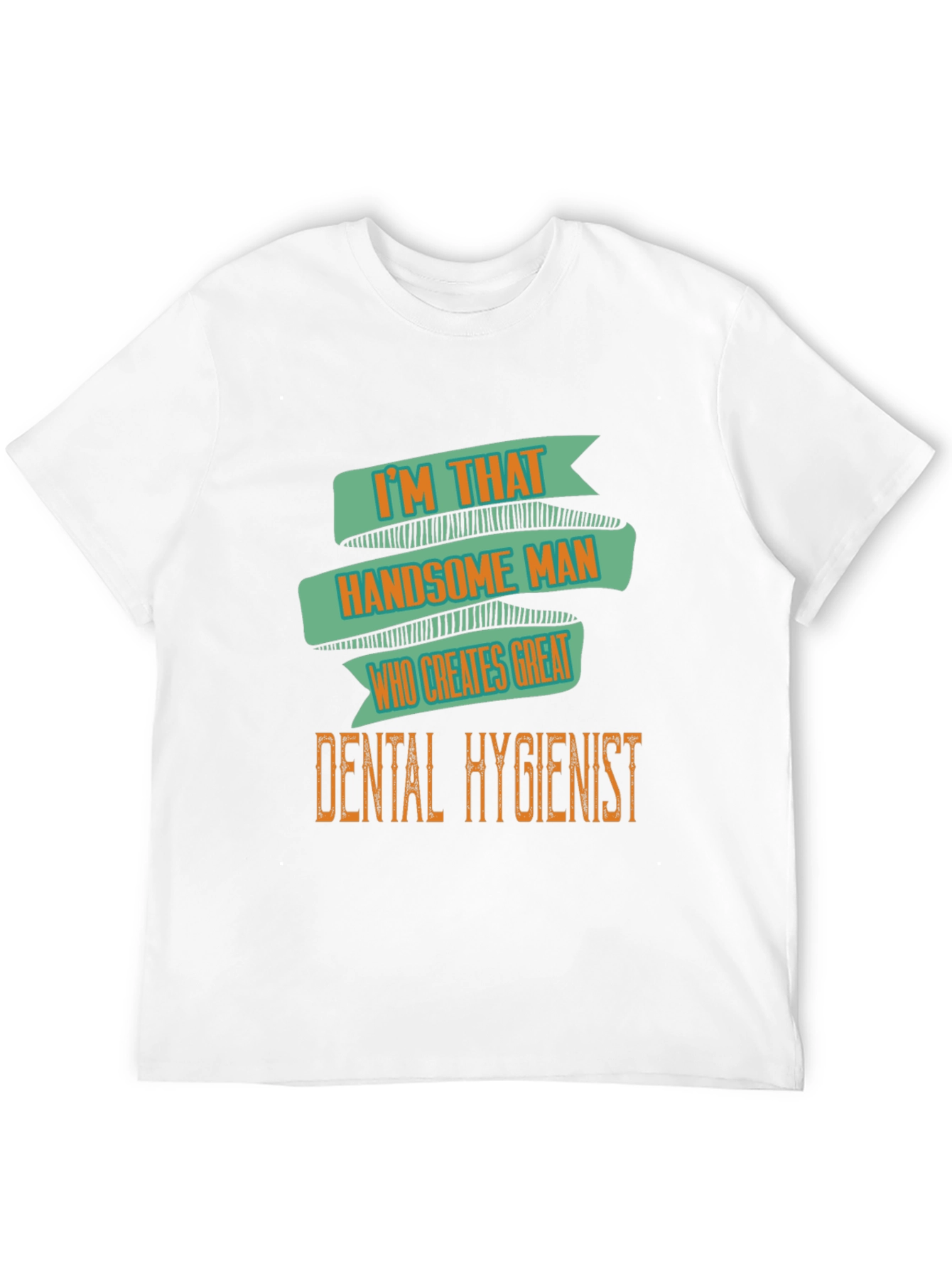 Handsome Dental Hygienist Mens Black T-Shirt