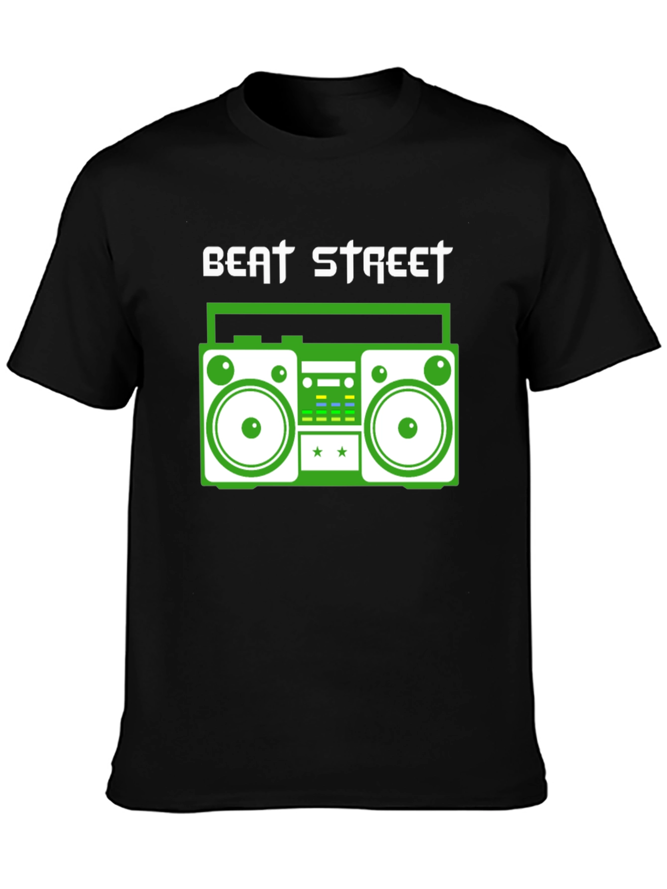 Beat Street Graphic Tee - Retro Boombox Design