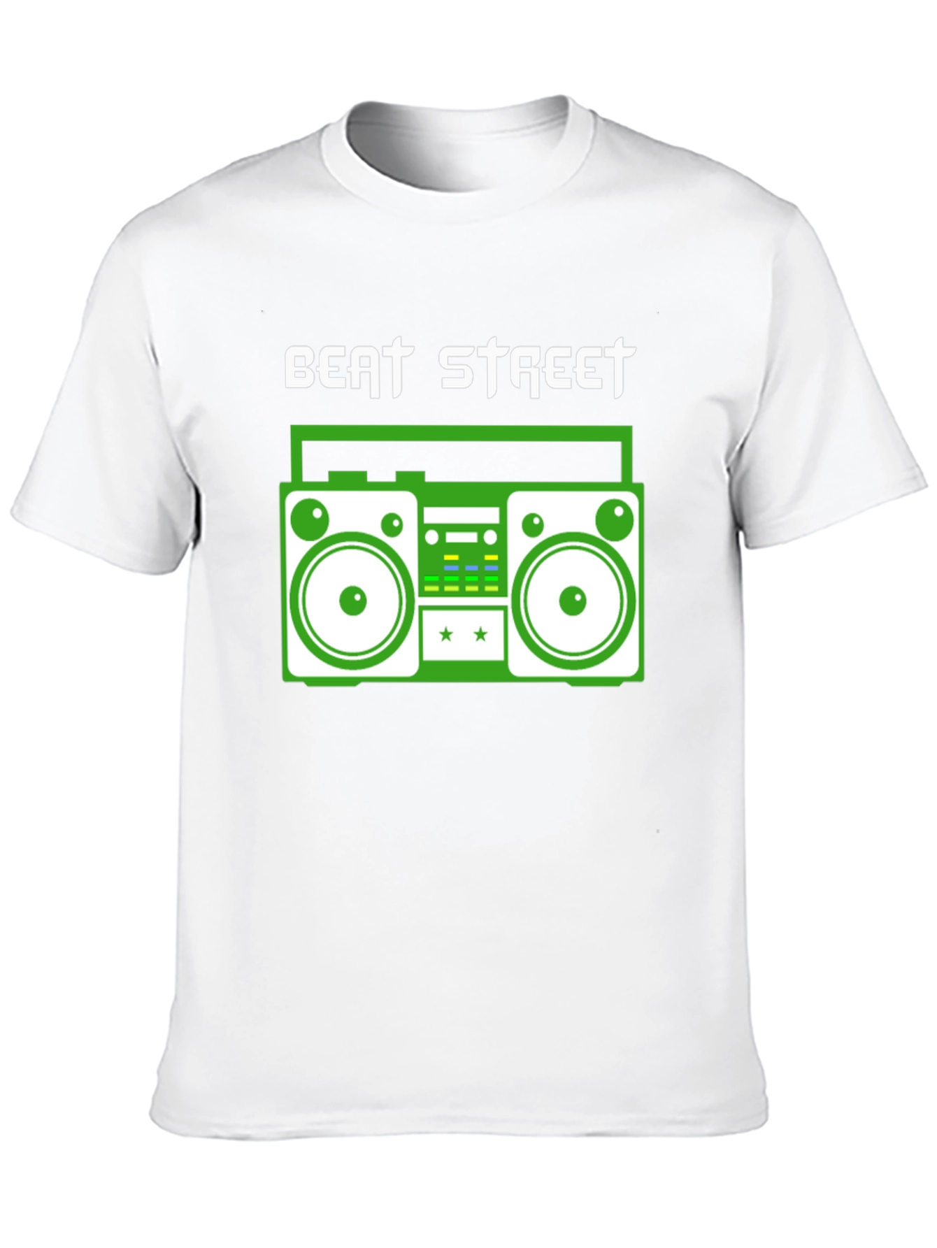 Beat Street Graphic Tee - Retro Boombox Design