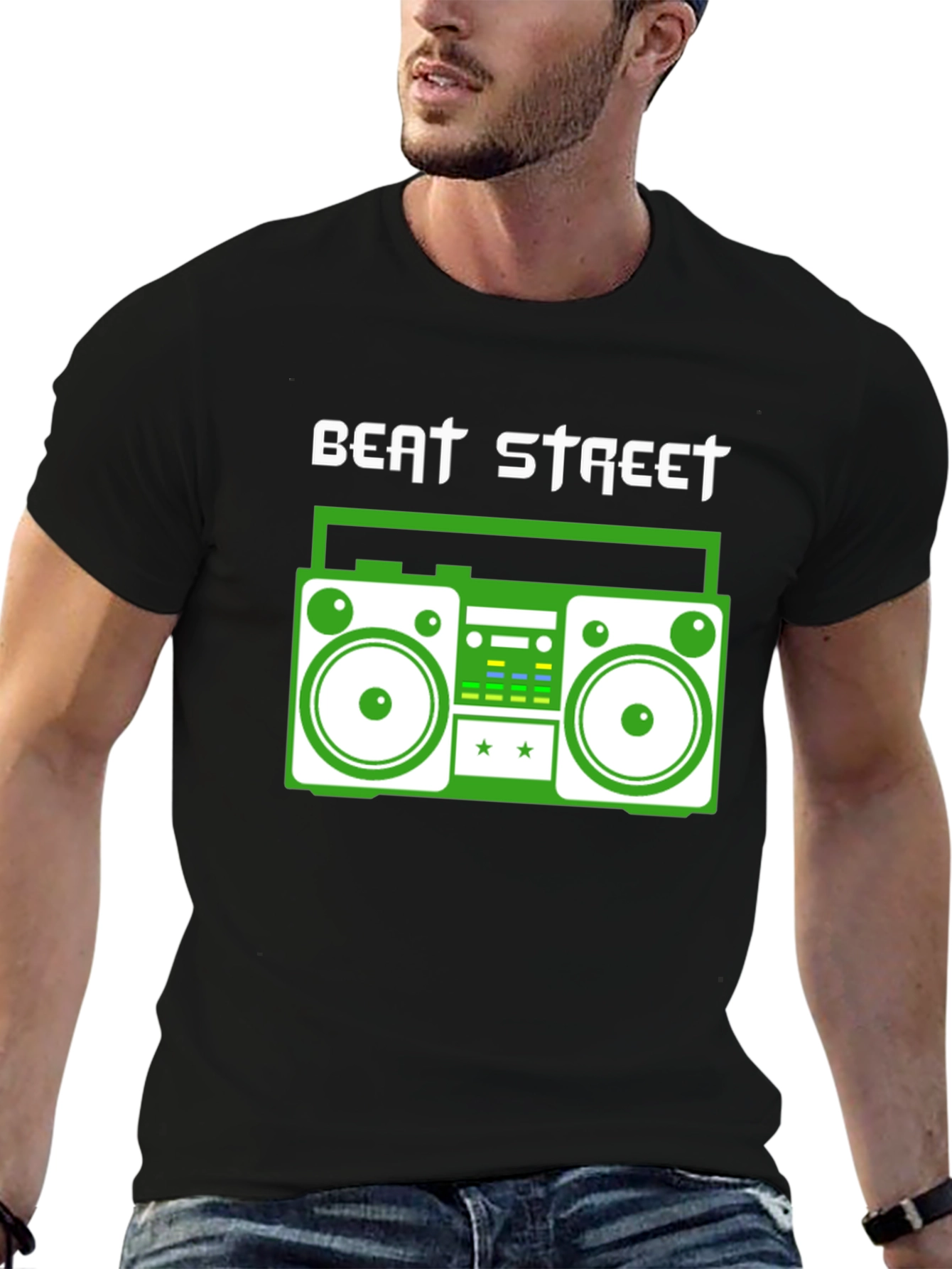 Beat Street Graphic Tee - Retro Boombox Design