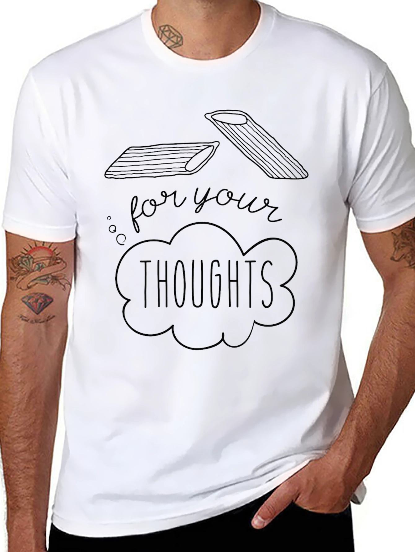 Pasta for Your Thoughts Graphic T-Shirt