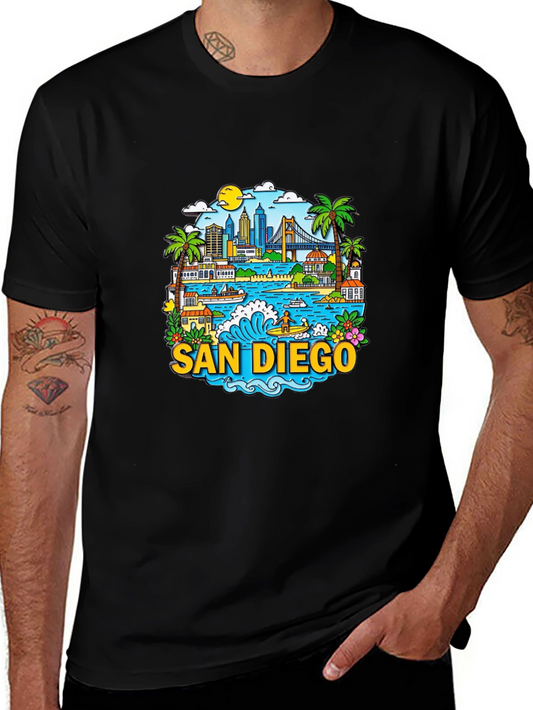San Diego Graphic T-Shirt - Cityscape Tee