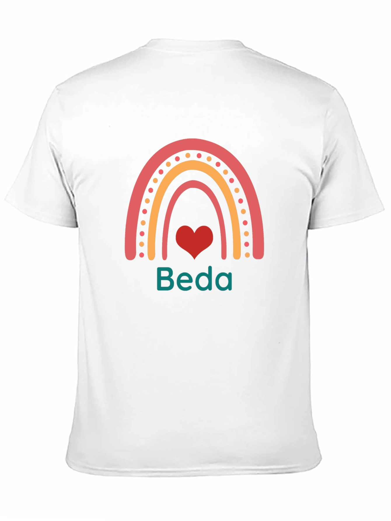 Rainbow Heart Personalized T-Shirt