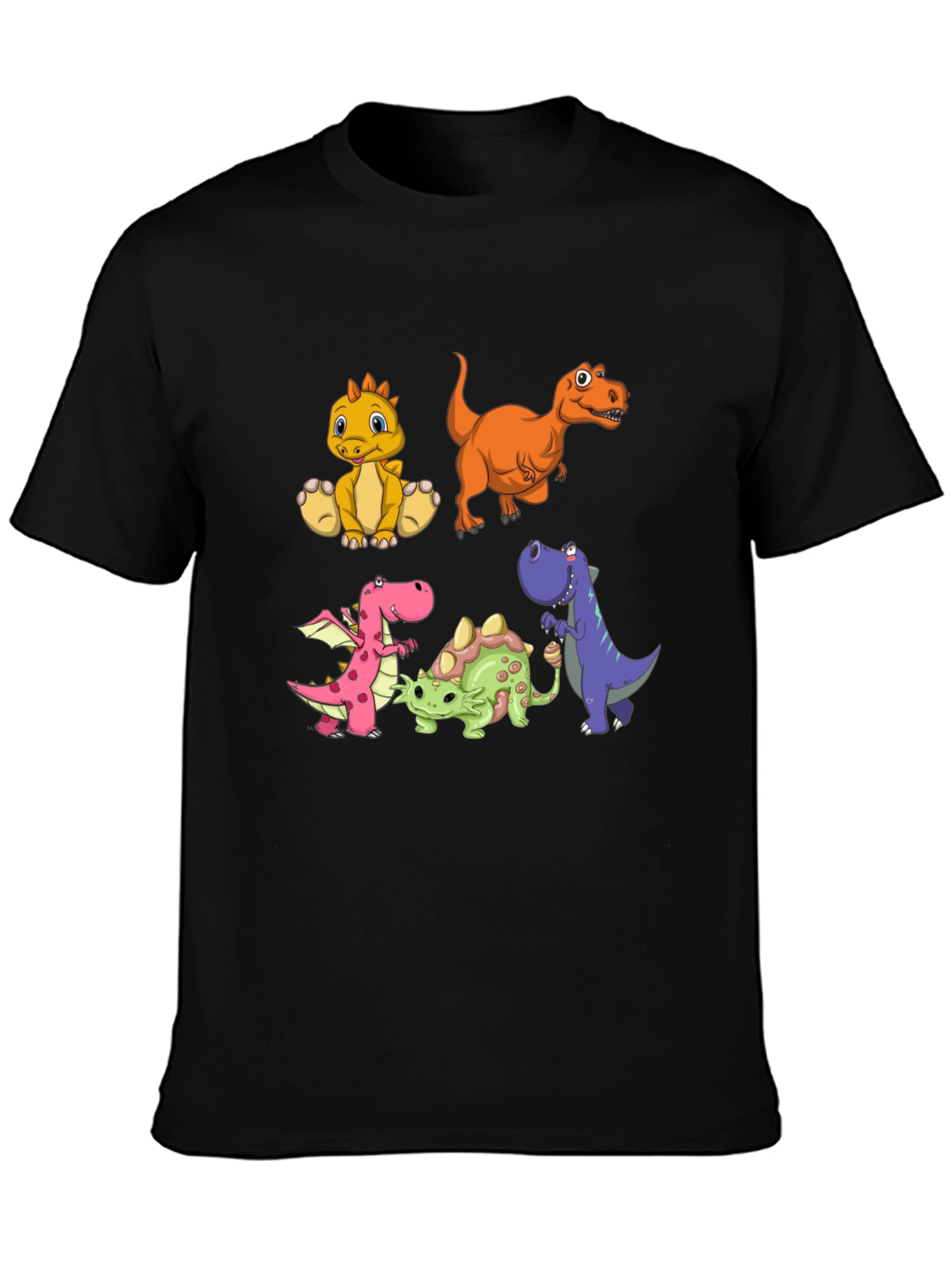 Dino Crew Black T-Shirt