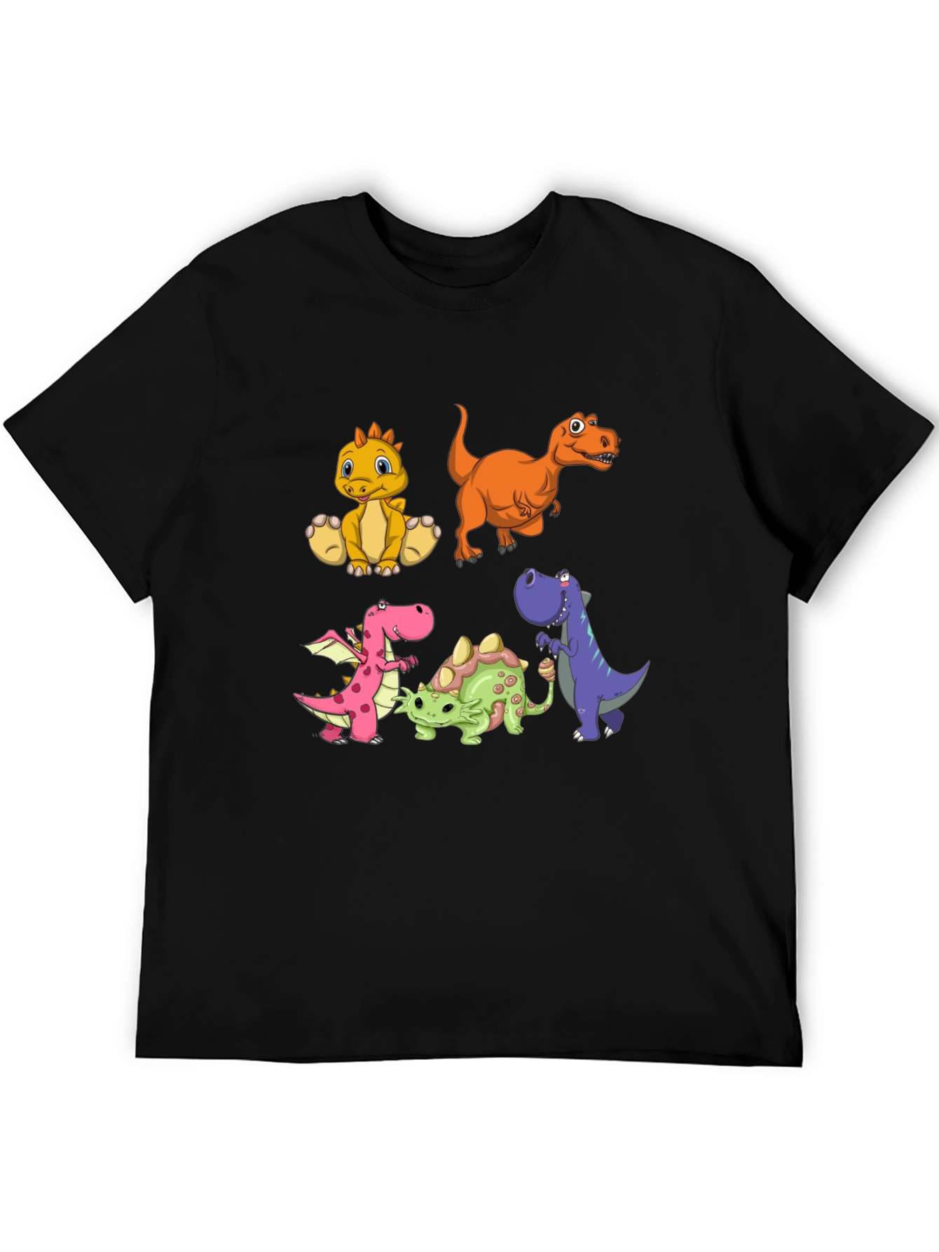 Dino Crew Black T-Shirt