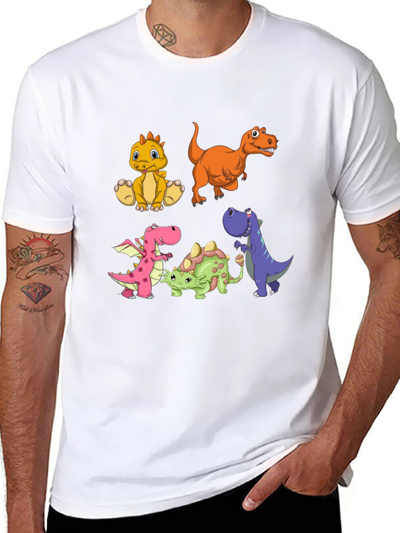 Dino Crew Black T-Shirt