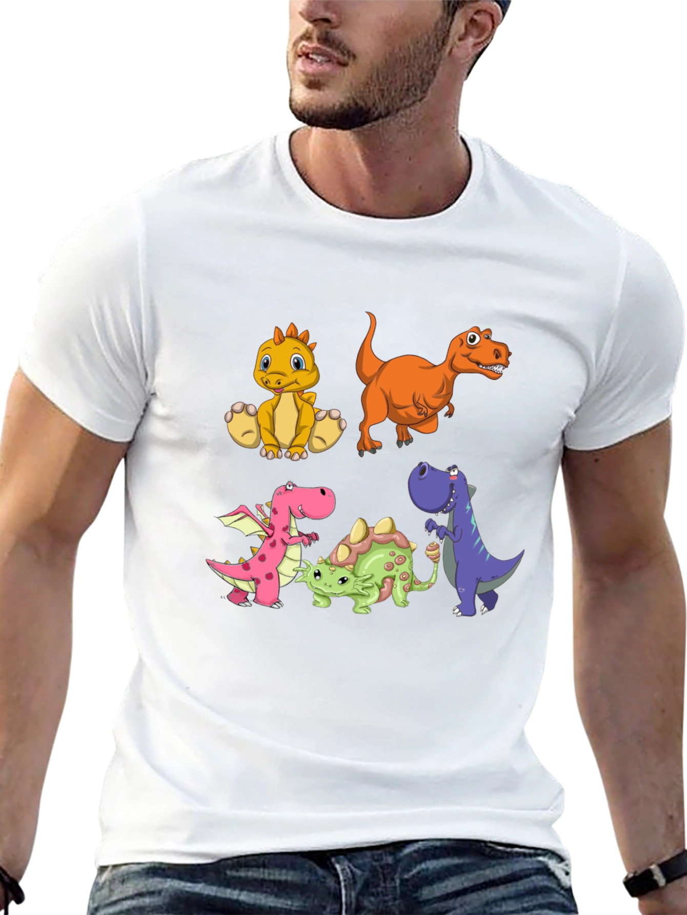 Dino Crew Black T-Shirt