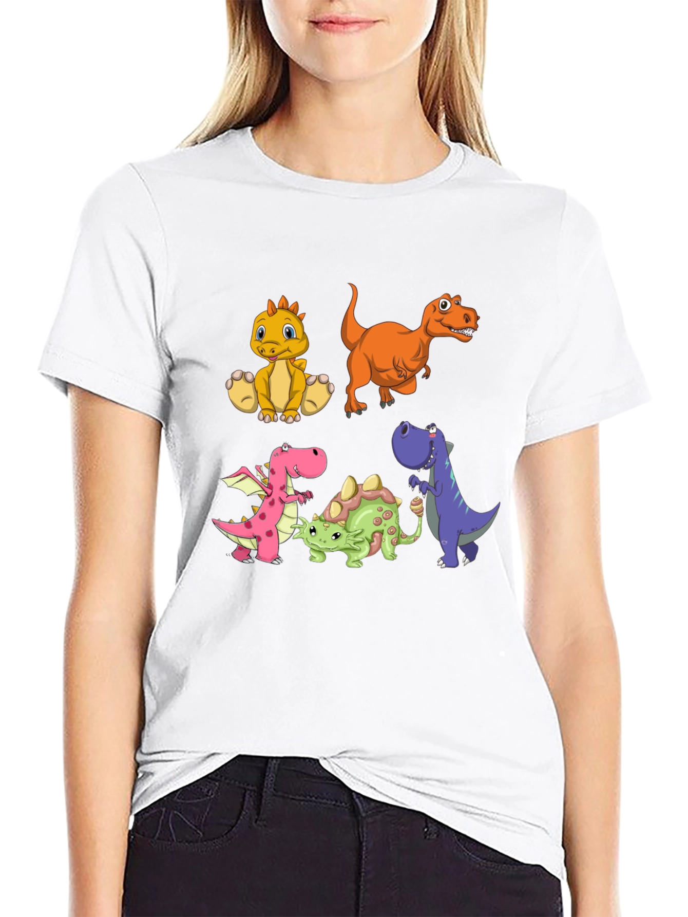 Dino Crew Black T-Shirt