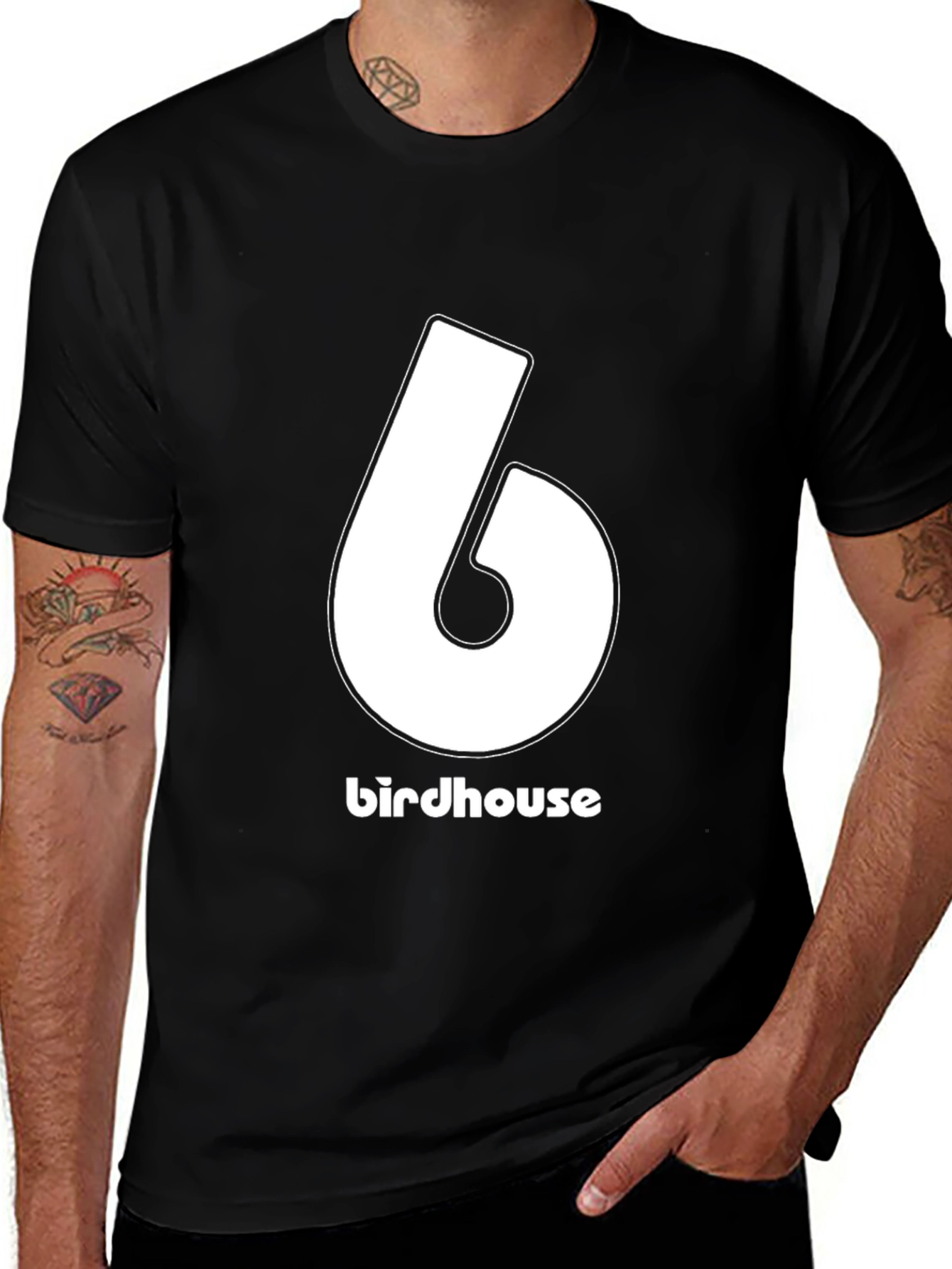 Birdhouse Number 6 Graphic Tee - Black