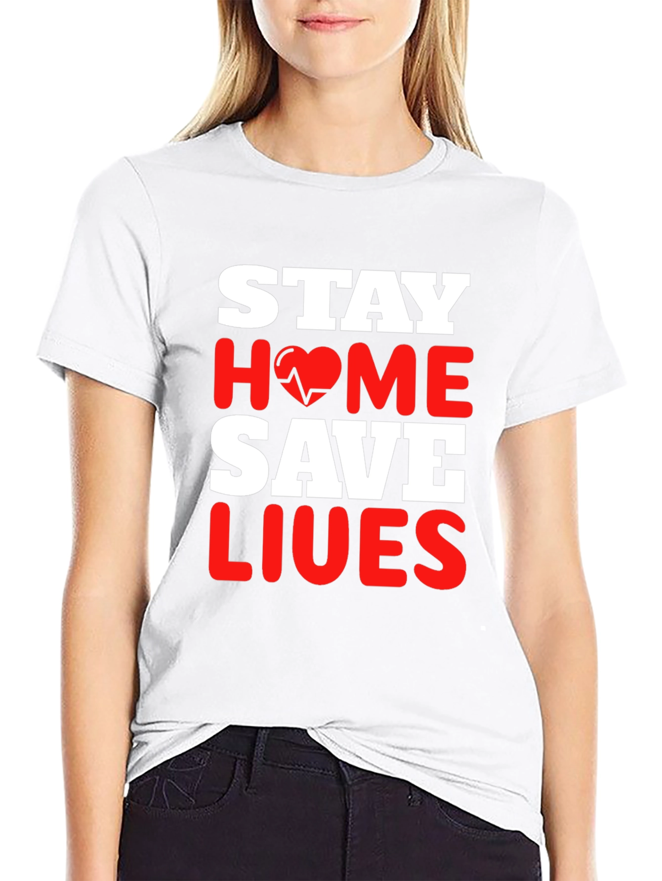 Stay Home Save Lives T-Shirt Pandemic Awareness