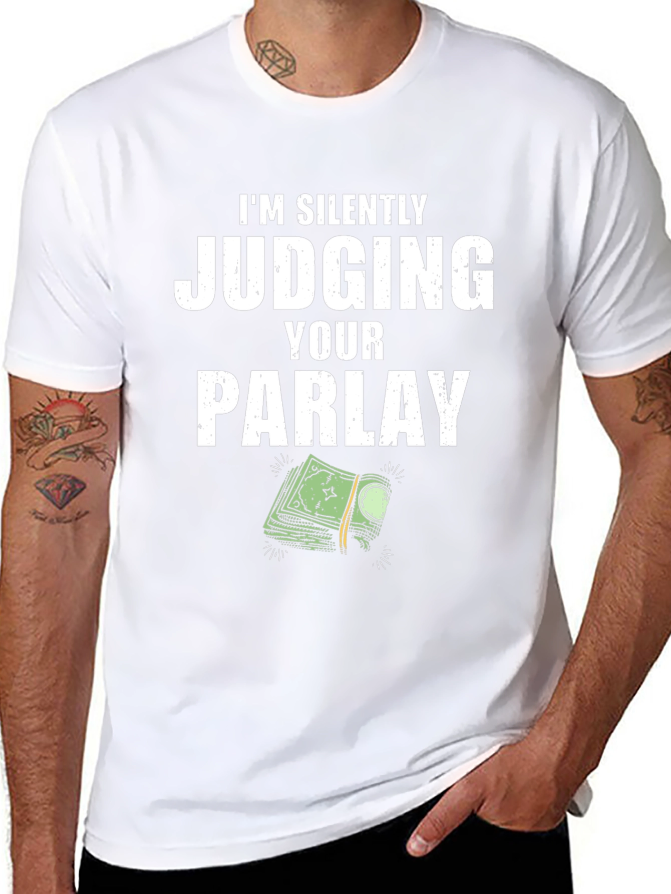 Silently Judging Your Parlay Graphic T-Shirt