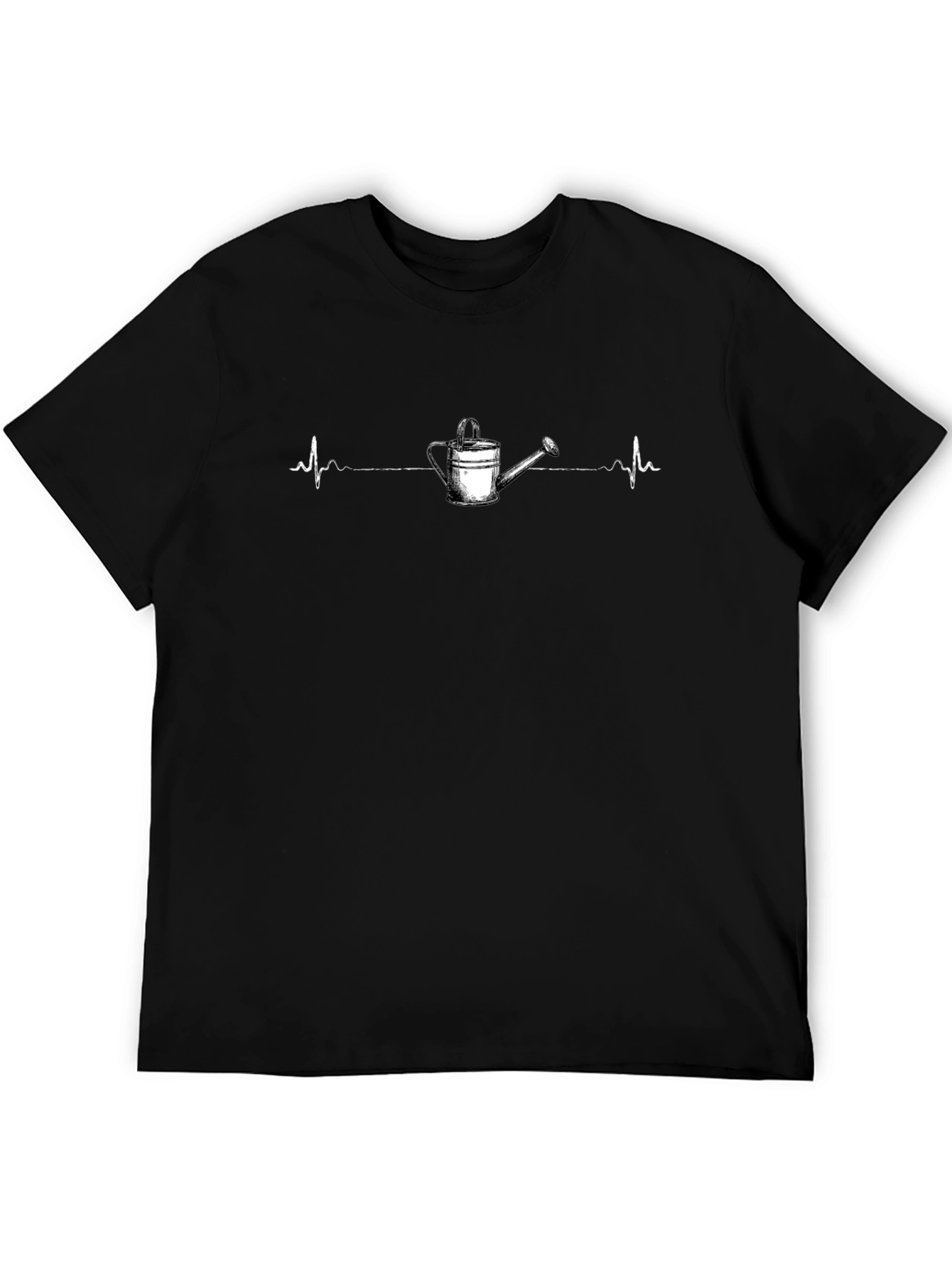 Gardening Heartbeat T-Shirt - Black