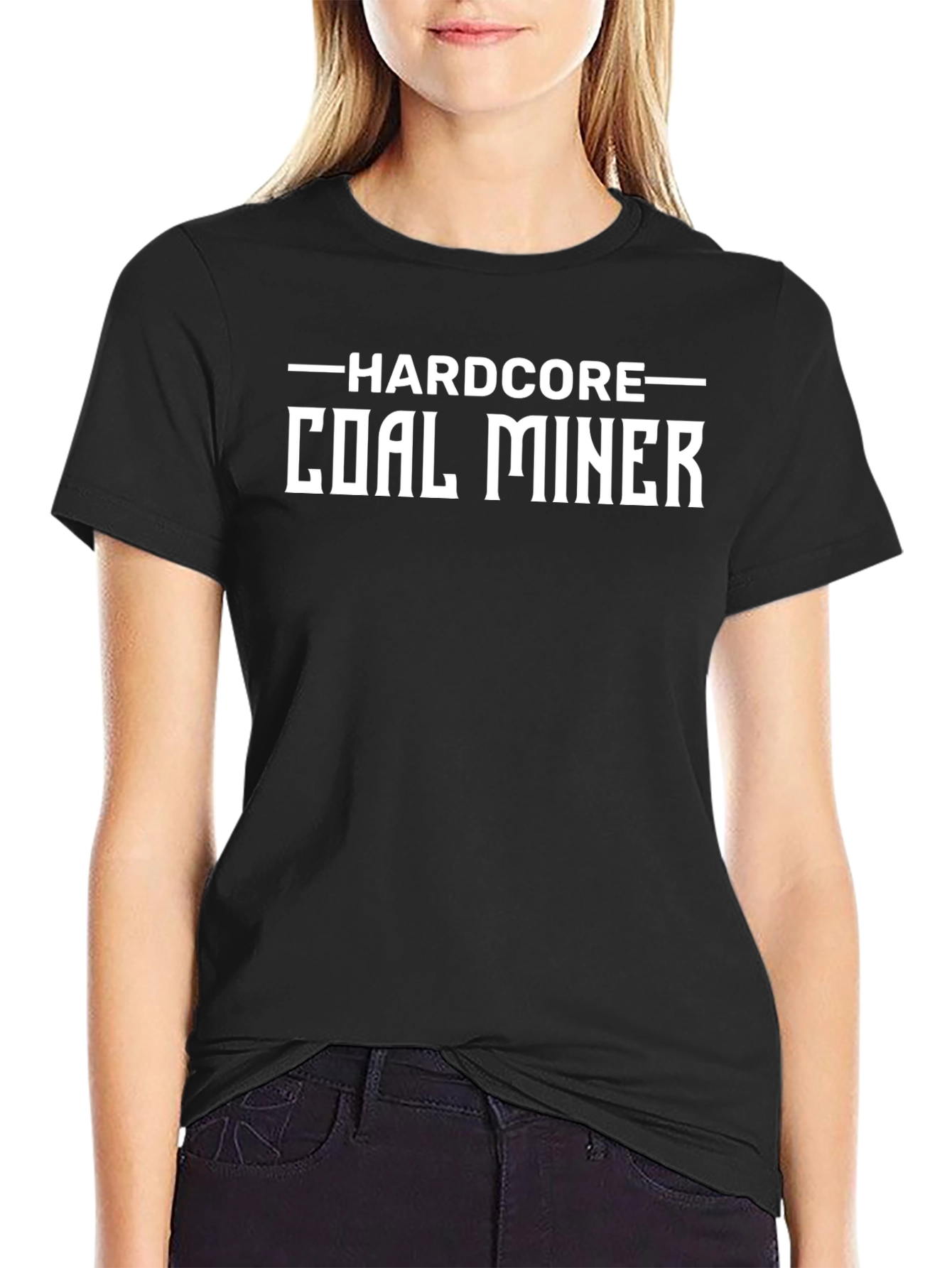 Hardcore Coal Miner Black T-Shirt