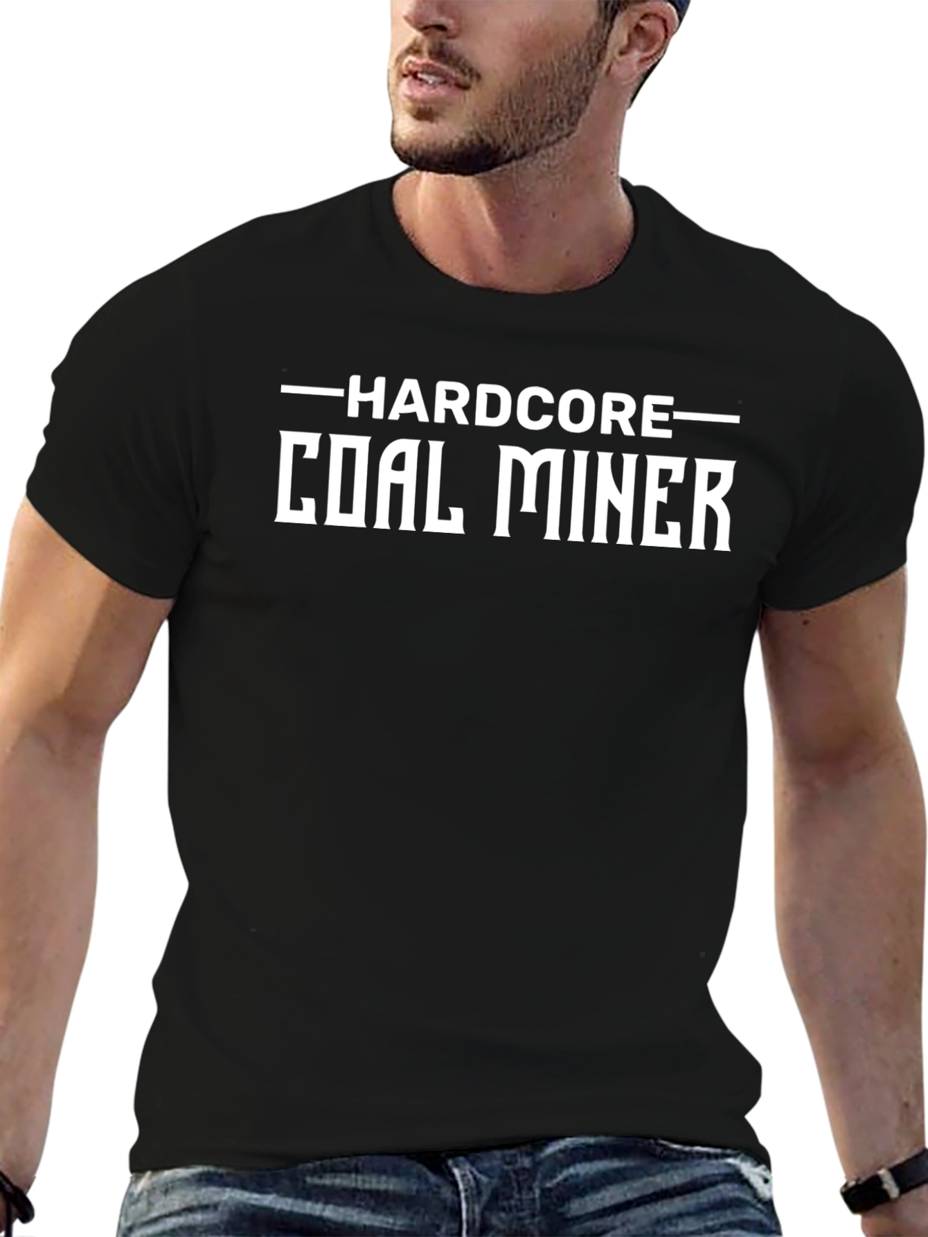 Hardcore Coal Miner Black T-Shirt