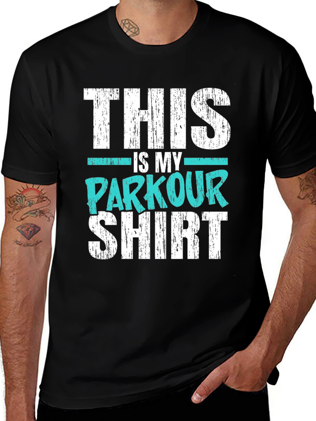 This is My Parkour Shirt - Black Graphic Tee