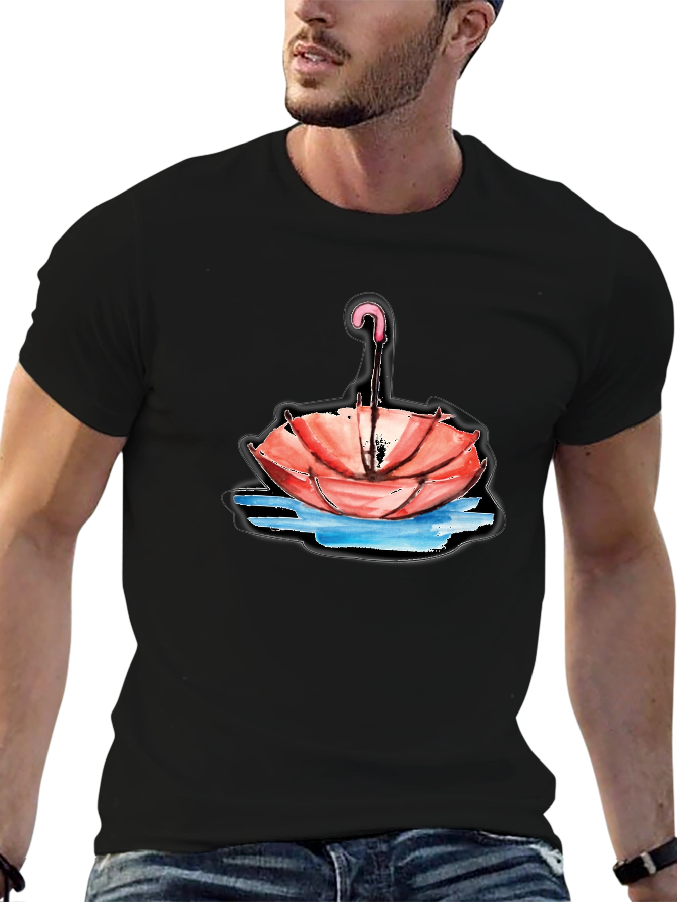 Unique Umbrella T-Shirt - Stylish Graphic Tee
