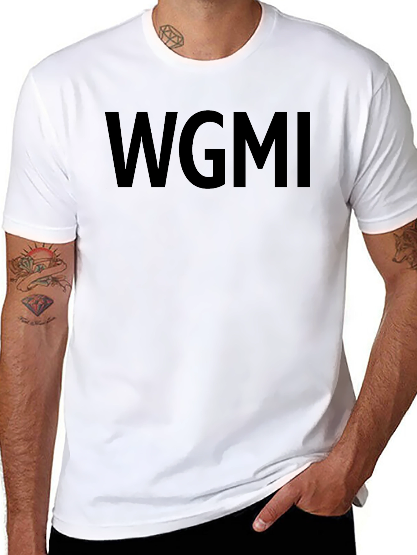 WGMI Black Graphic Tee - Modern Streetwear Shirt