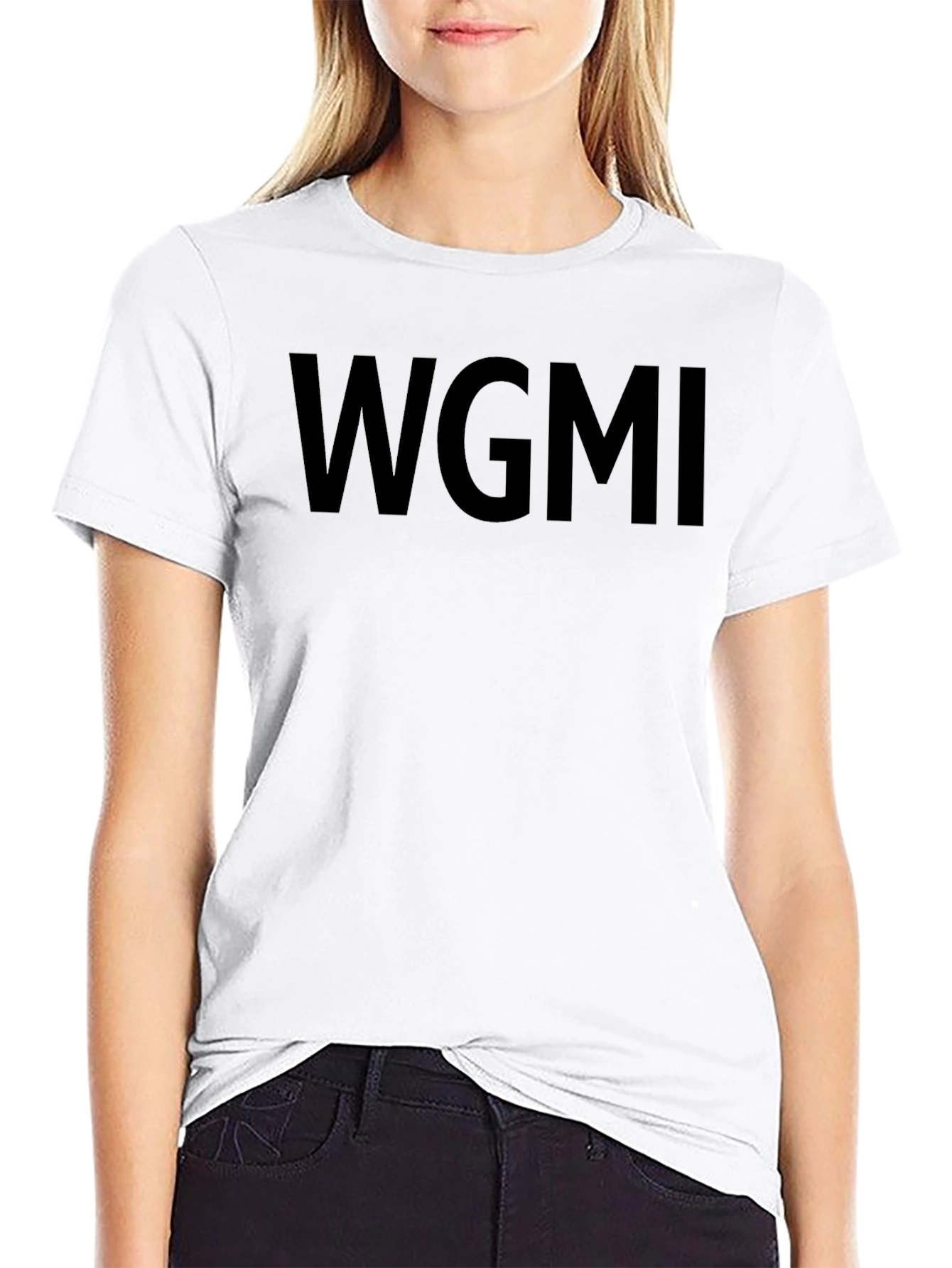 WGMI Black Graphic Tee - Modern Streetwear Shirt