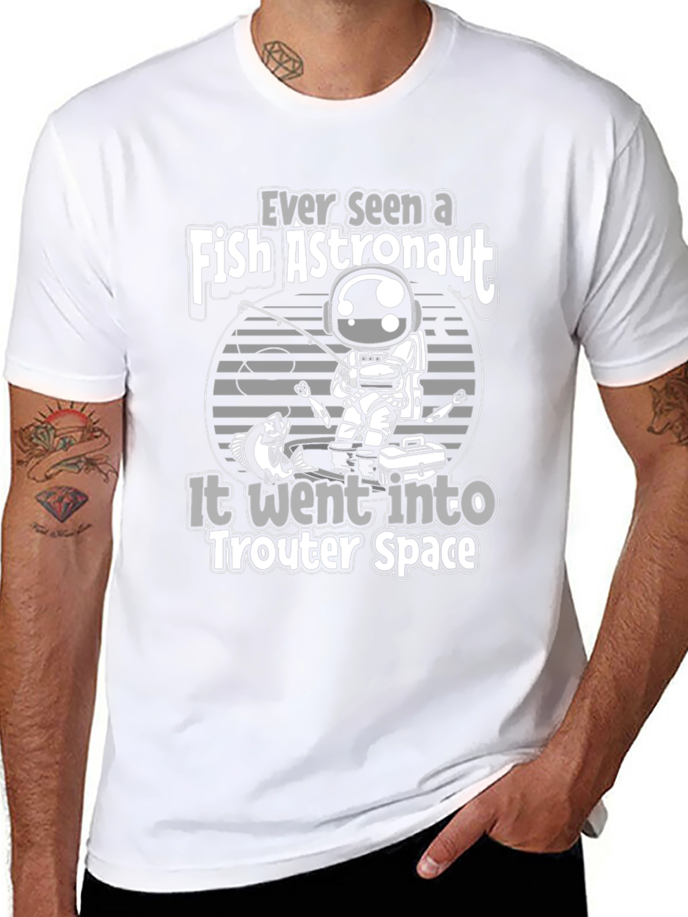 Fish Astronaut T-Shirt - Trouty Space Tee