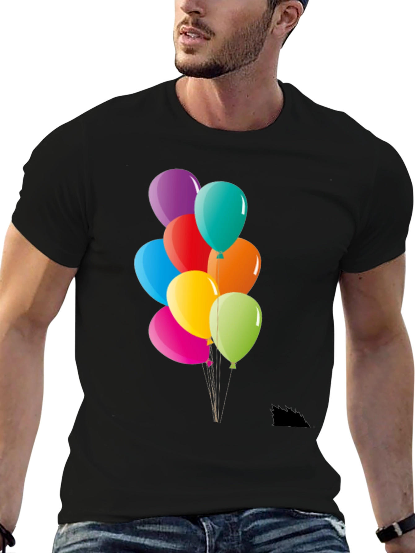 Colorful Balloons Graphic T-Shirt