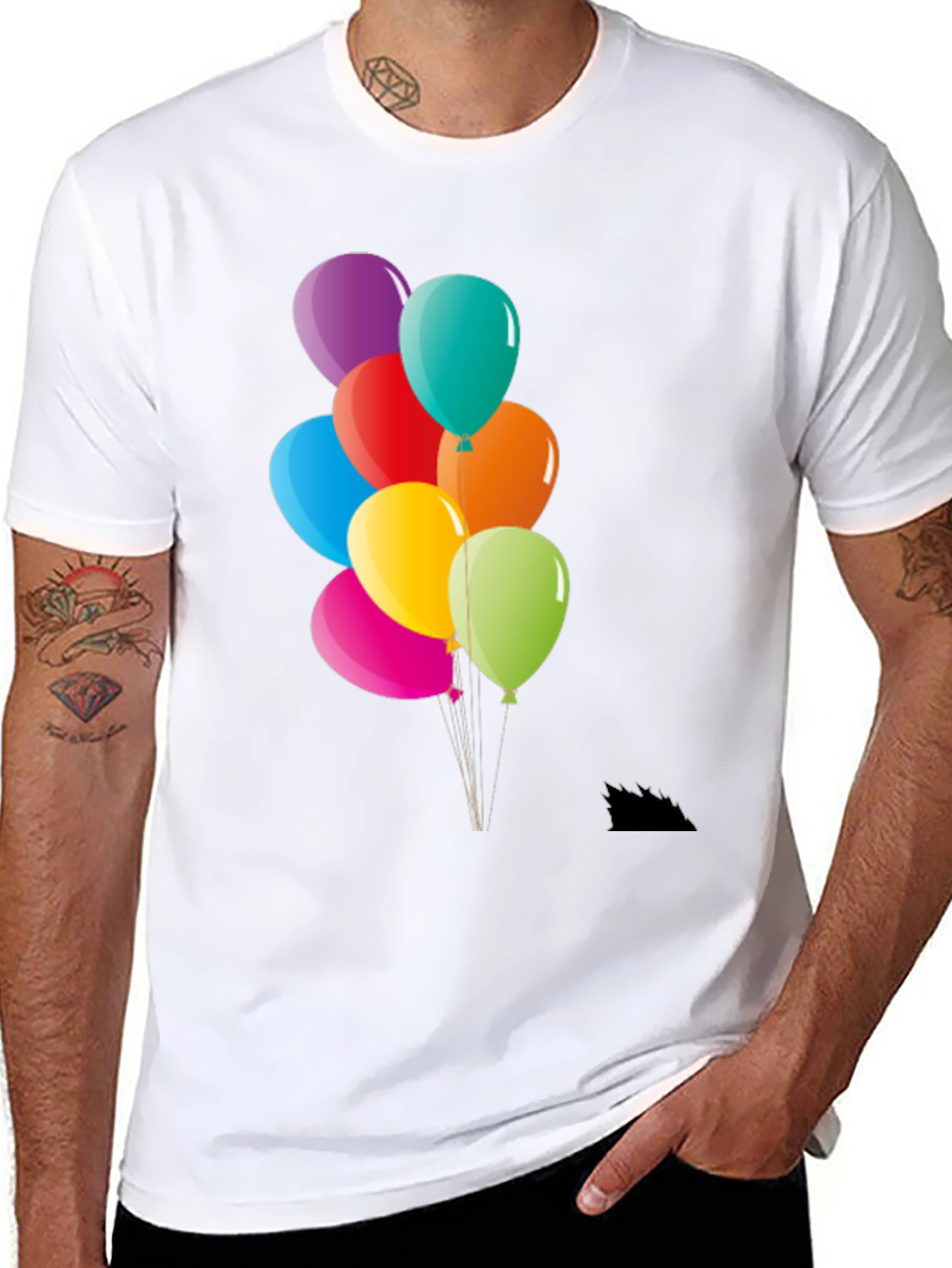 Colorful Balloons Graphic T-Shirt