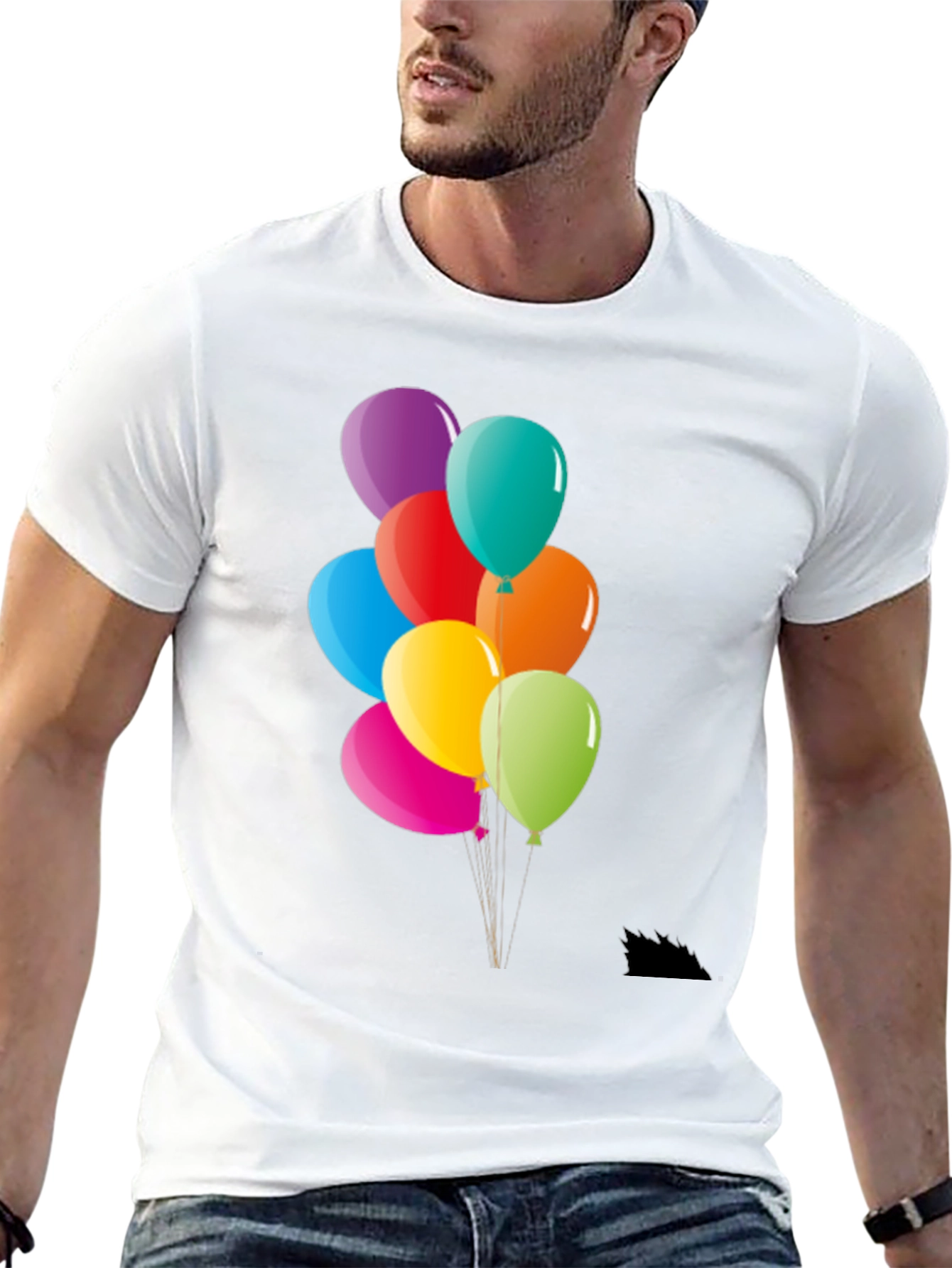 Colorful Balloons Graphic T-Shirt