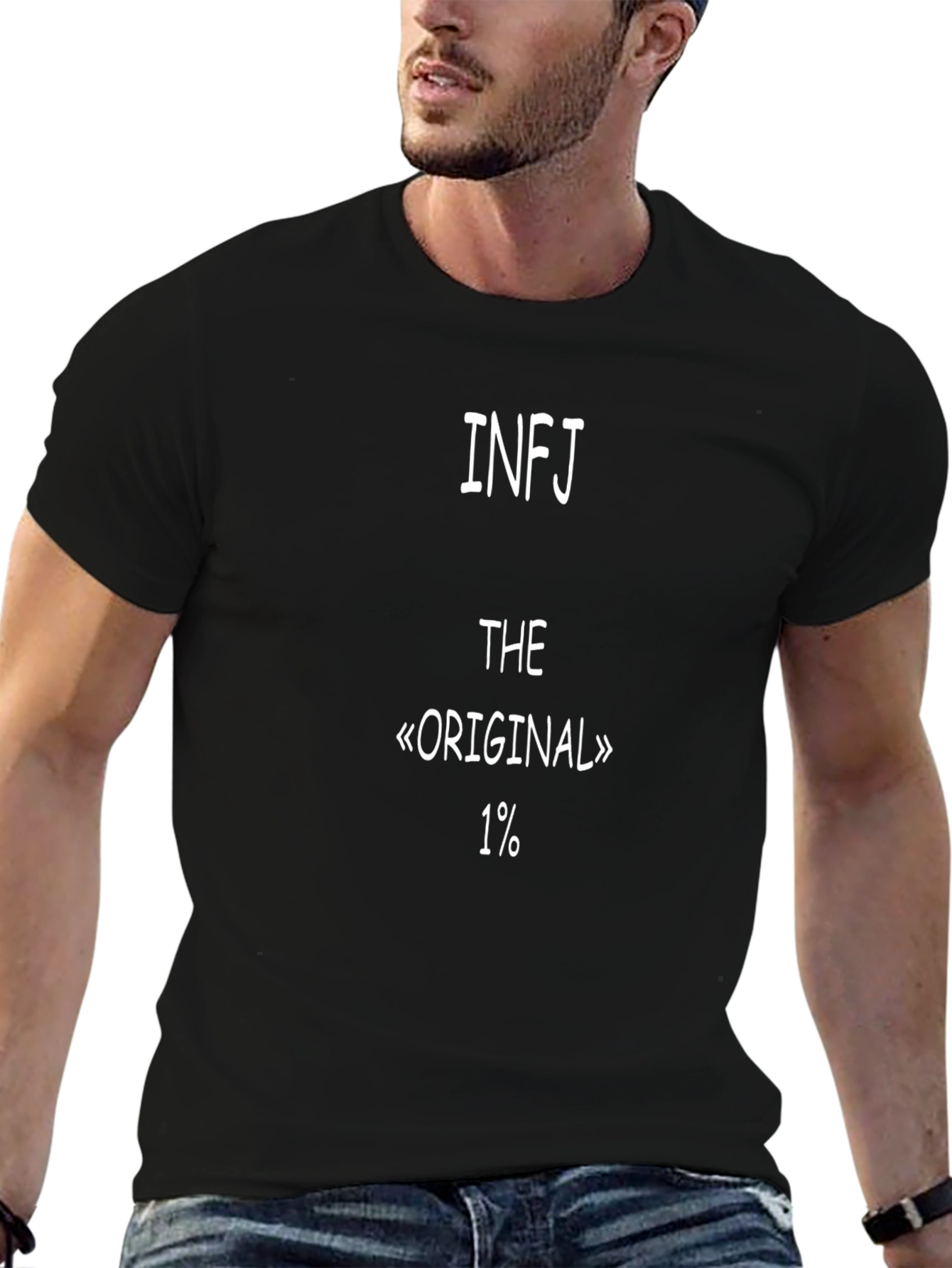 INFJ The Original 1% Black T-Shirt