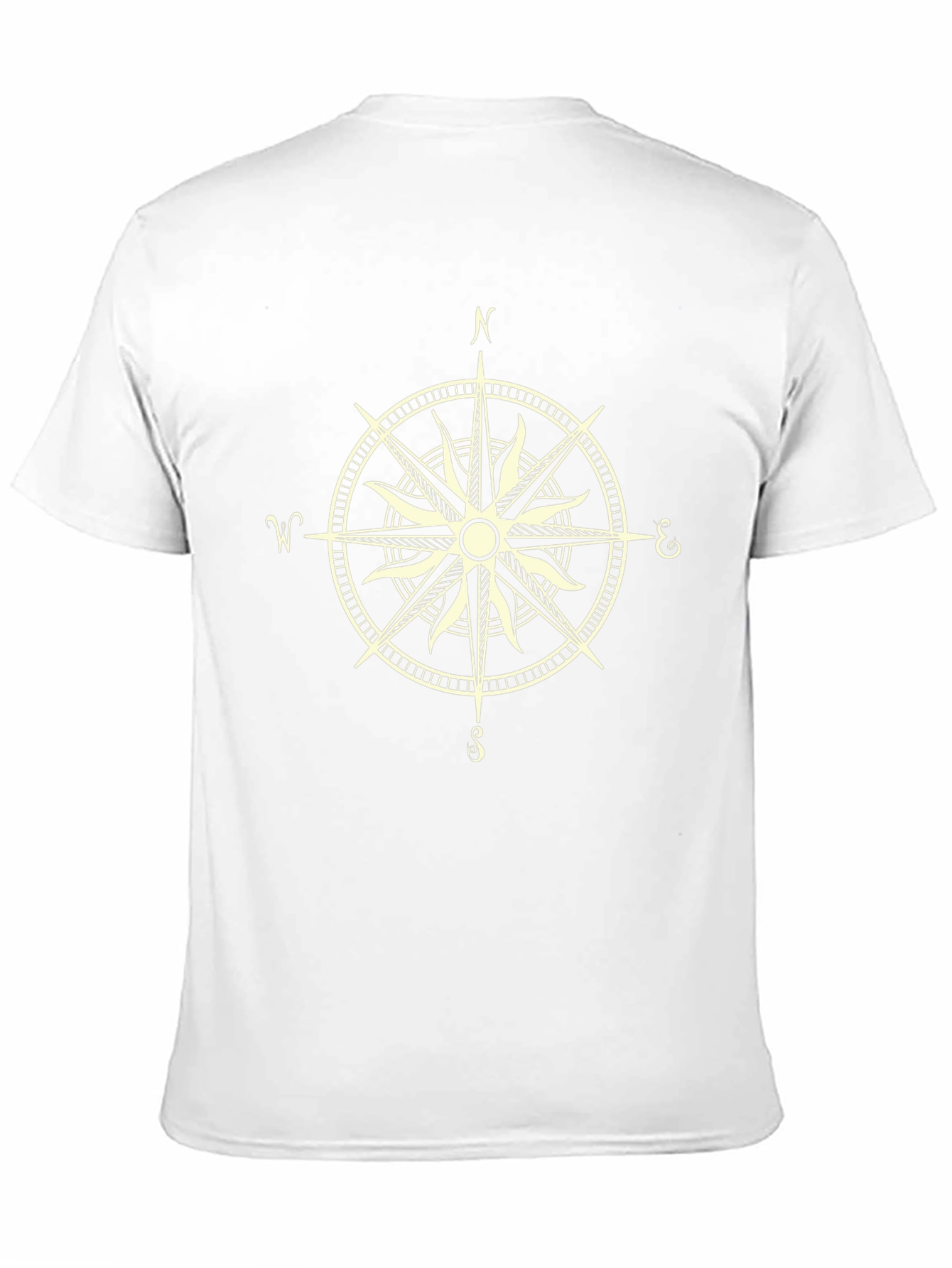 Compass Rose Graphic T-Shirt - Stylish Black Tee