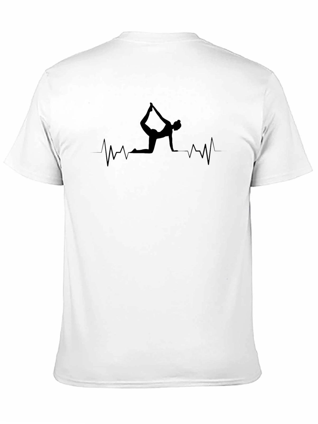 Yoga Heartbeat Black T-Shirt