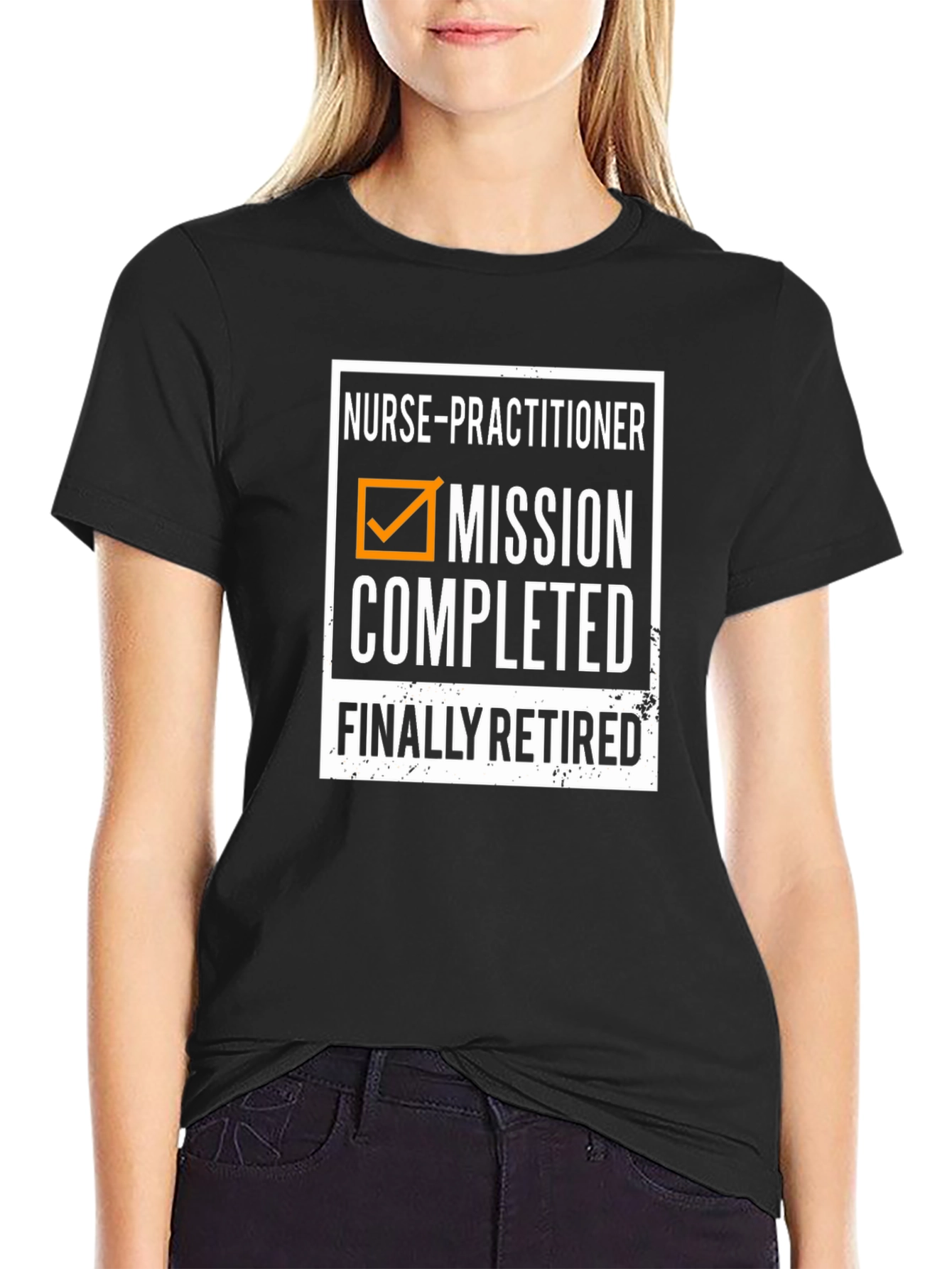 Nurse Practitioner Retirement T-Shirt - Mission Completed