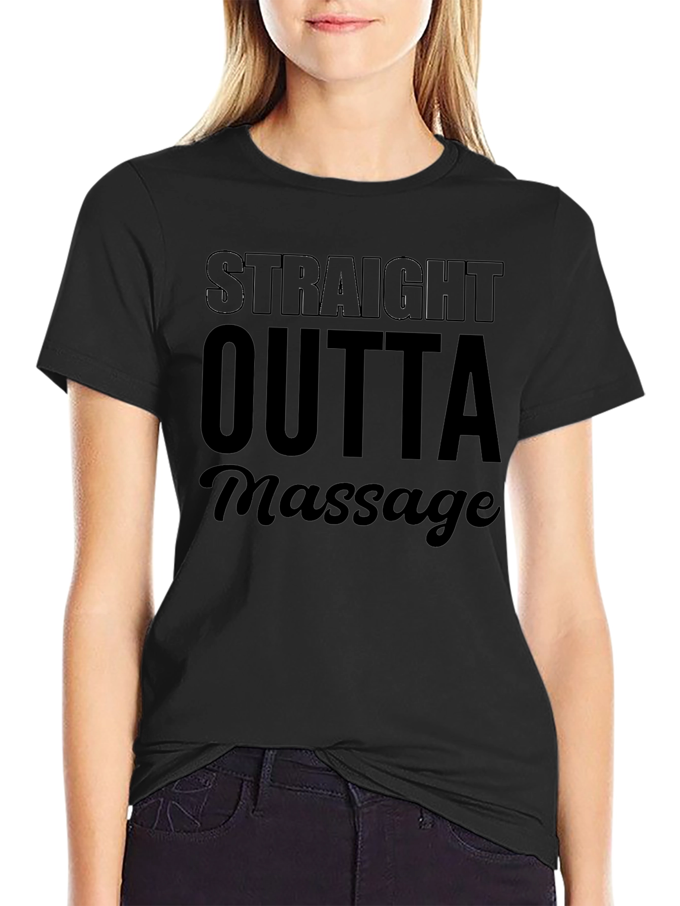 Straight Outta Massage Graphic Tee - Unisex