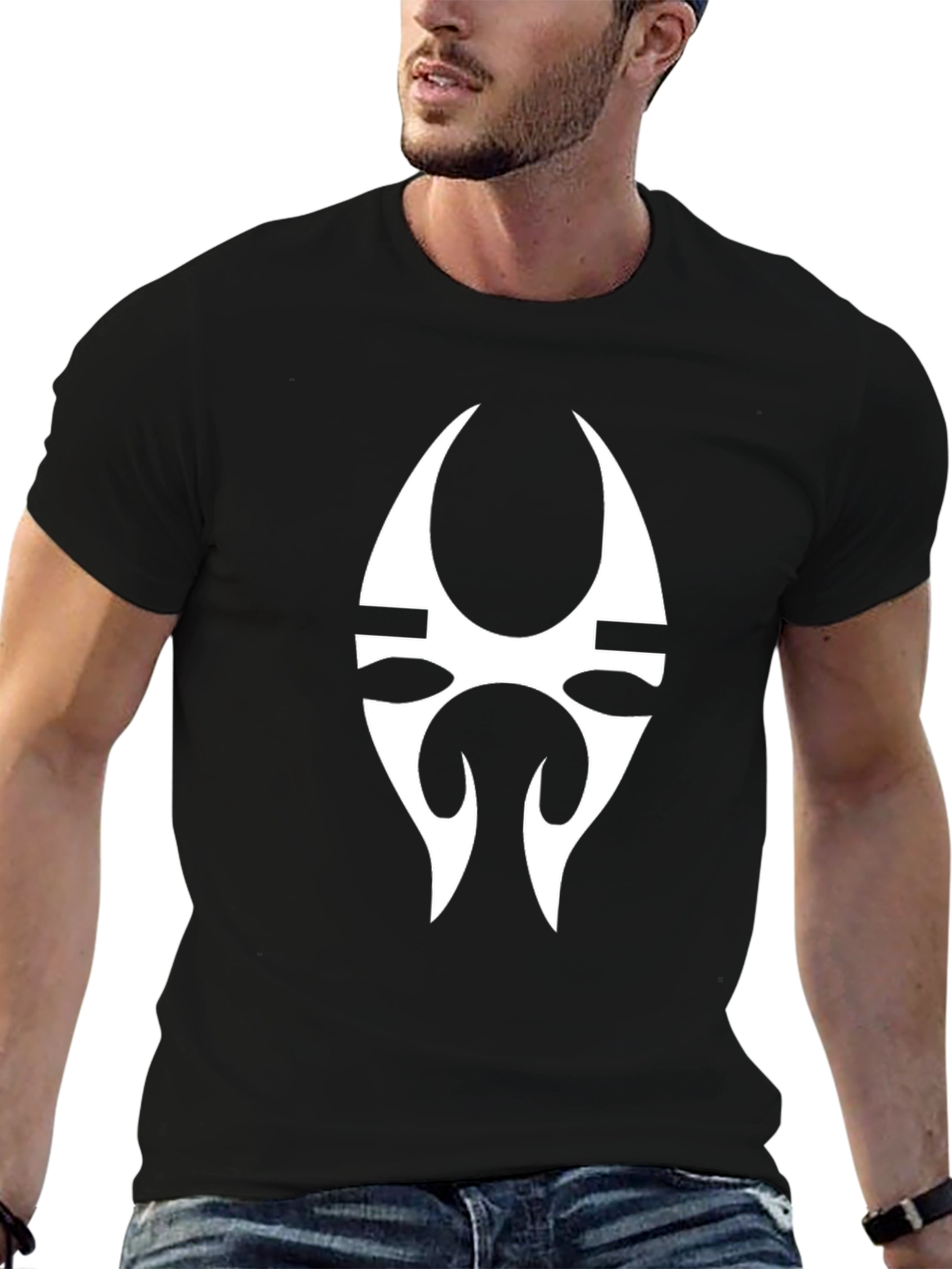 Unique Graphic Tee - Tribal Style Design