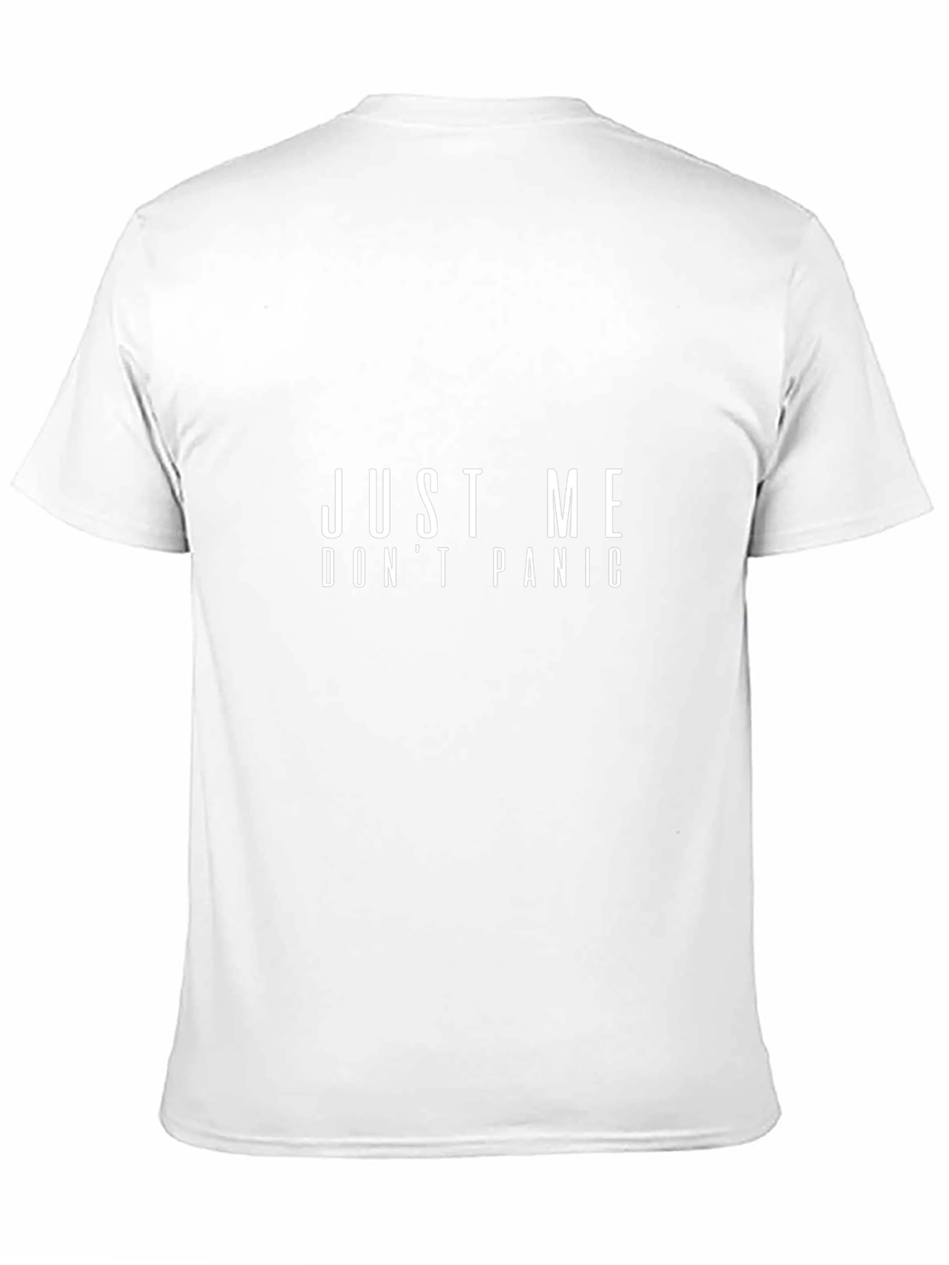 Just Me Dont Panic Graphic Tee - Black