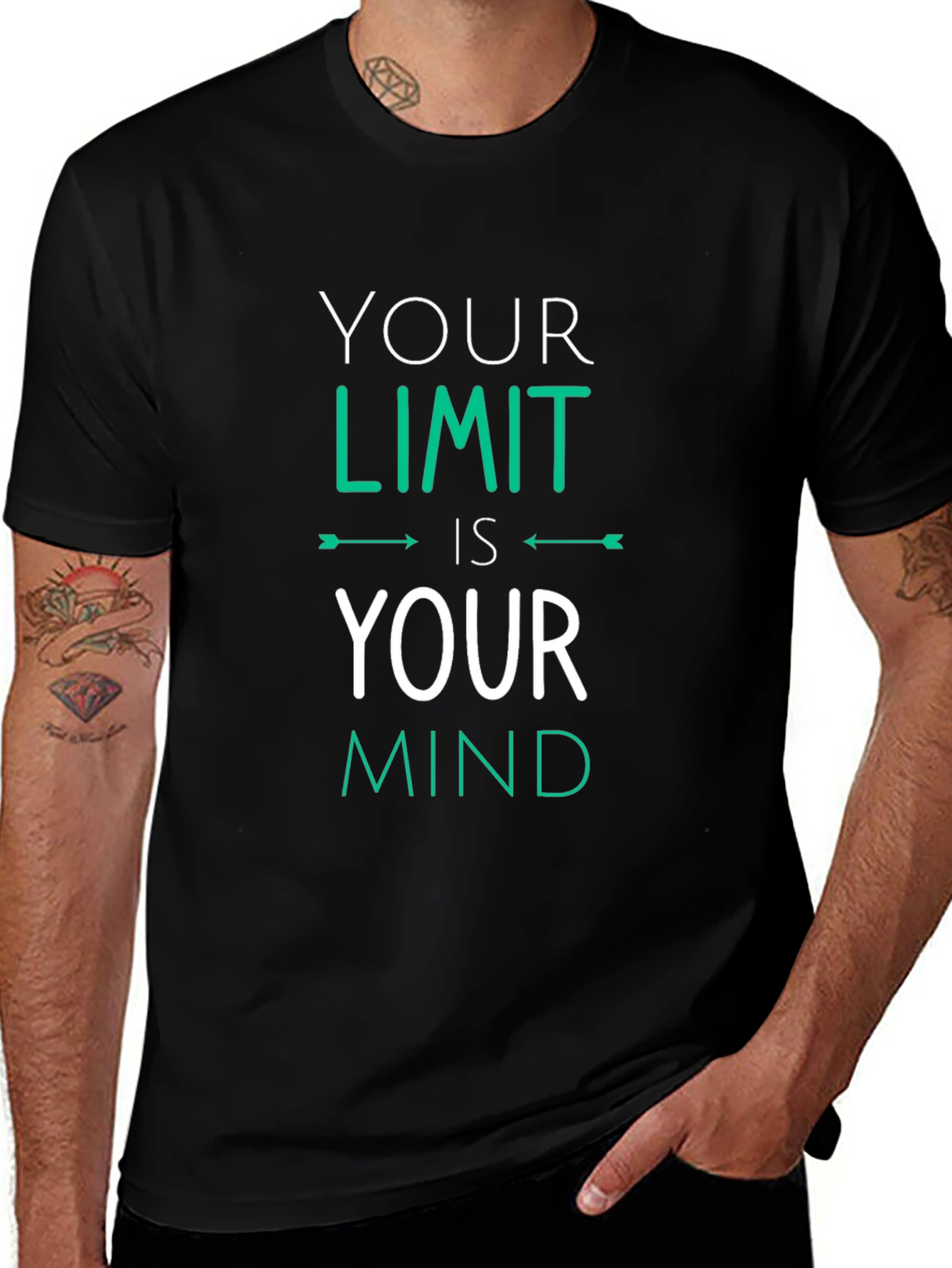Motivational Your Limit Graphic Tee