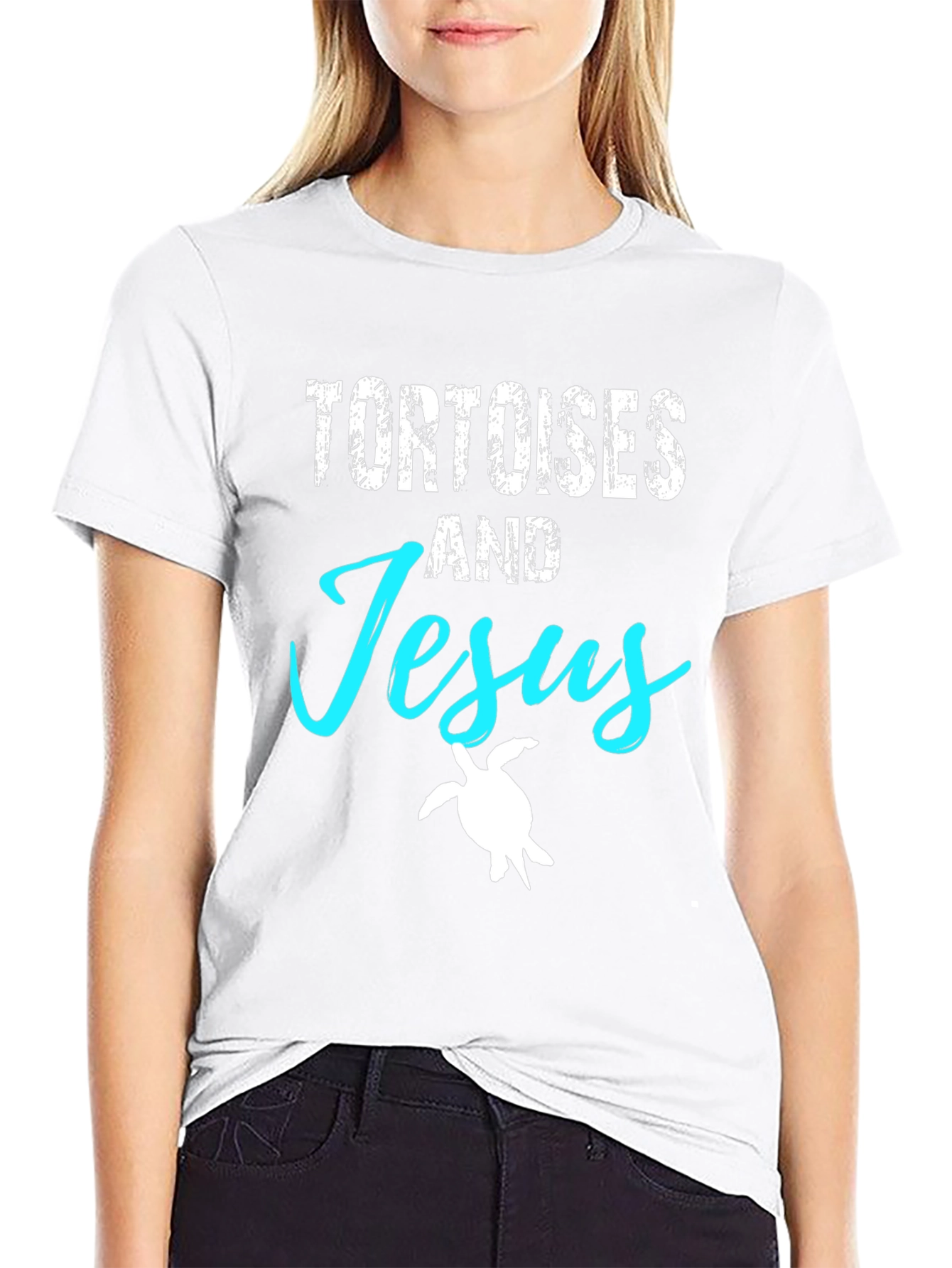 Tortoises and Jesus Graphic T-Shirt