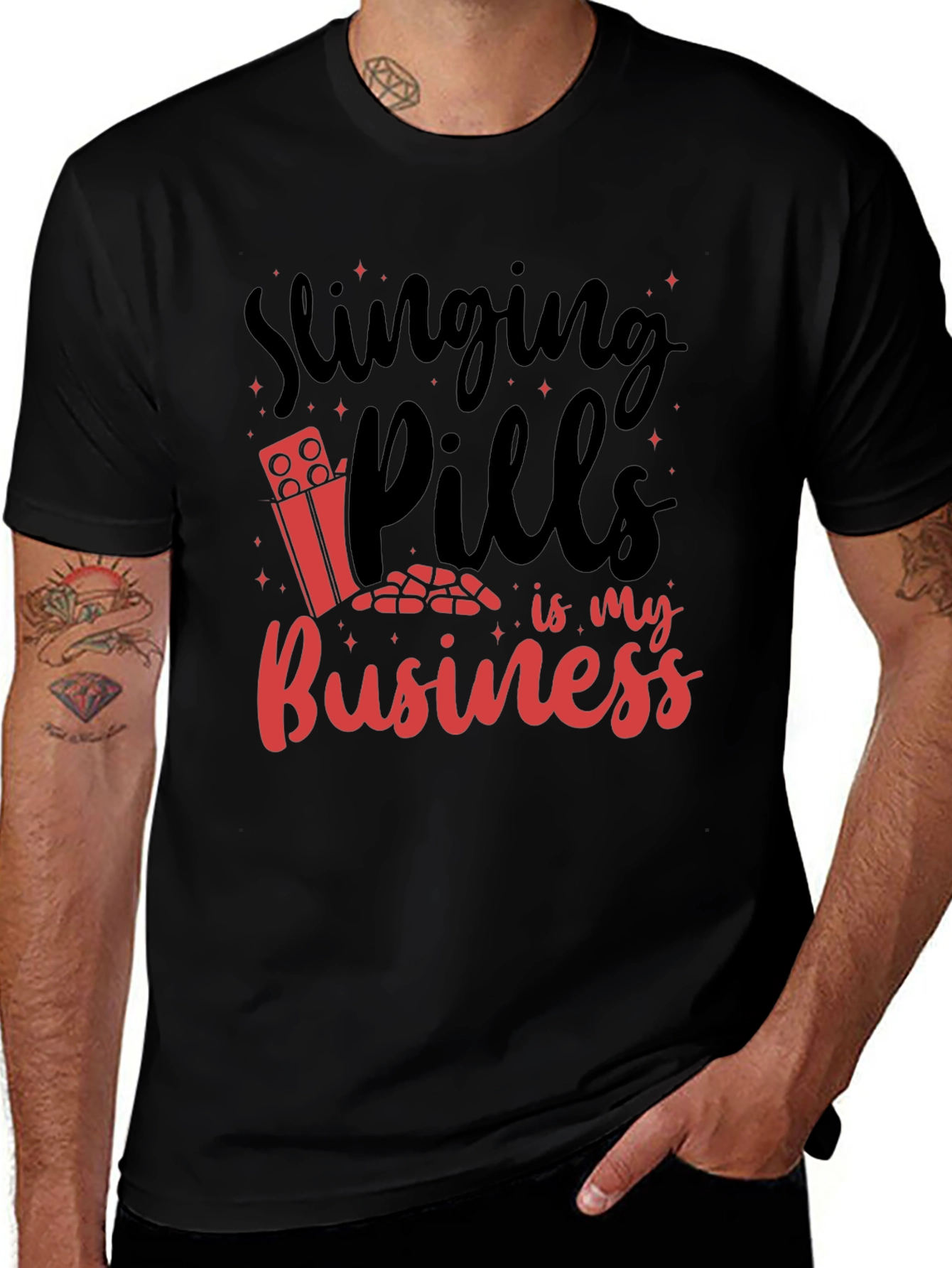 Slinging Pills Graphic Tee - Rx Humor T-Shirt