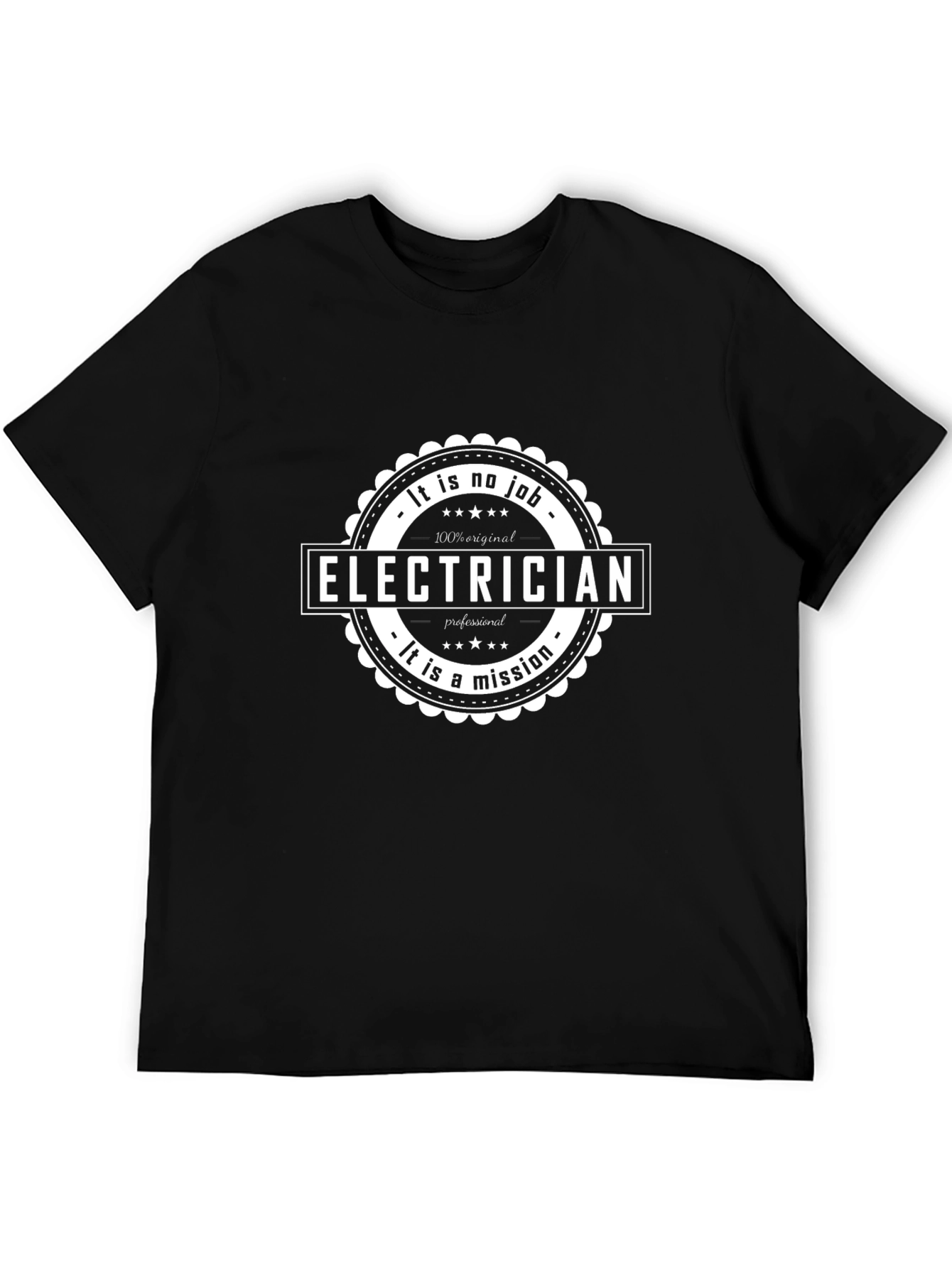 Electrician Mission Graphic Tee - Black