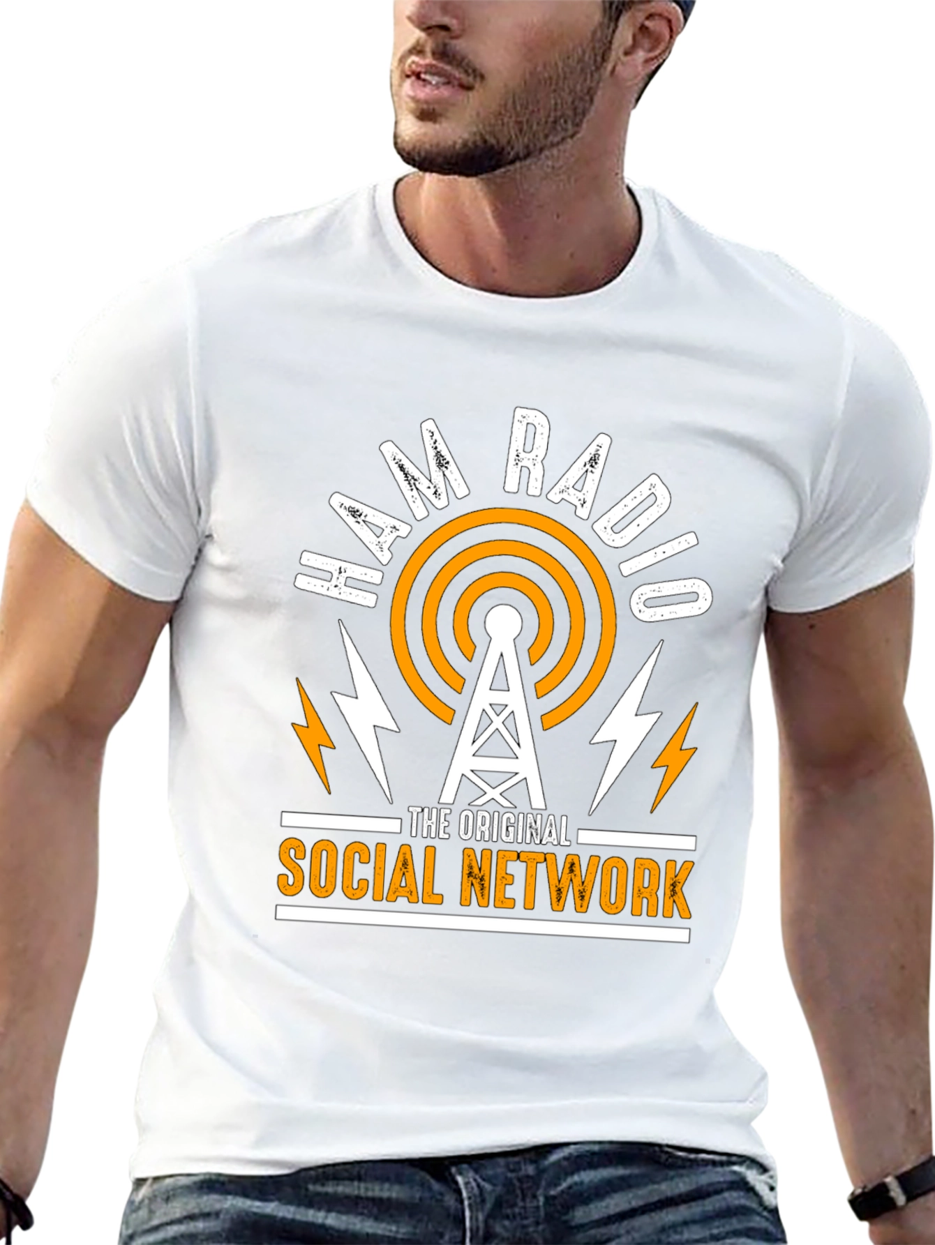 Ham Radio Original Social Network Graphic T-Shirt
