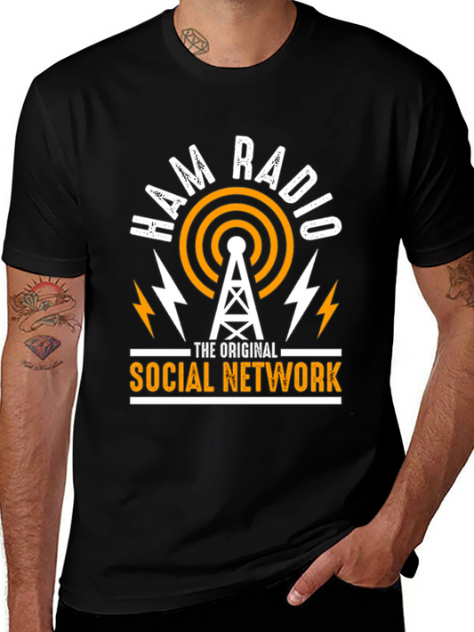 Ham Radio Original Social Network Graphic T-Shirt