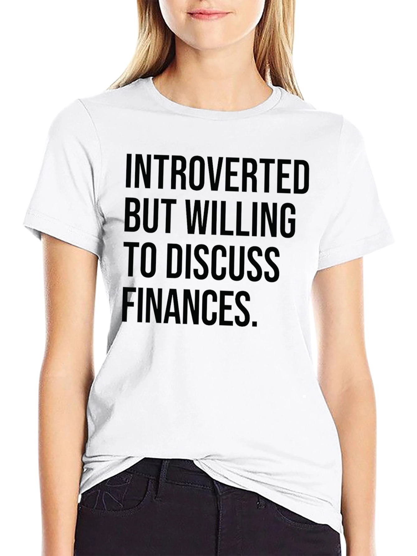 Introverted Finance Black T-Shirt