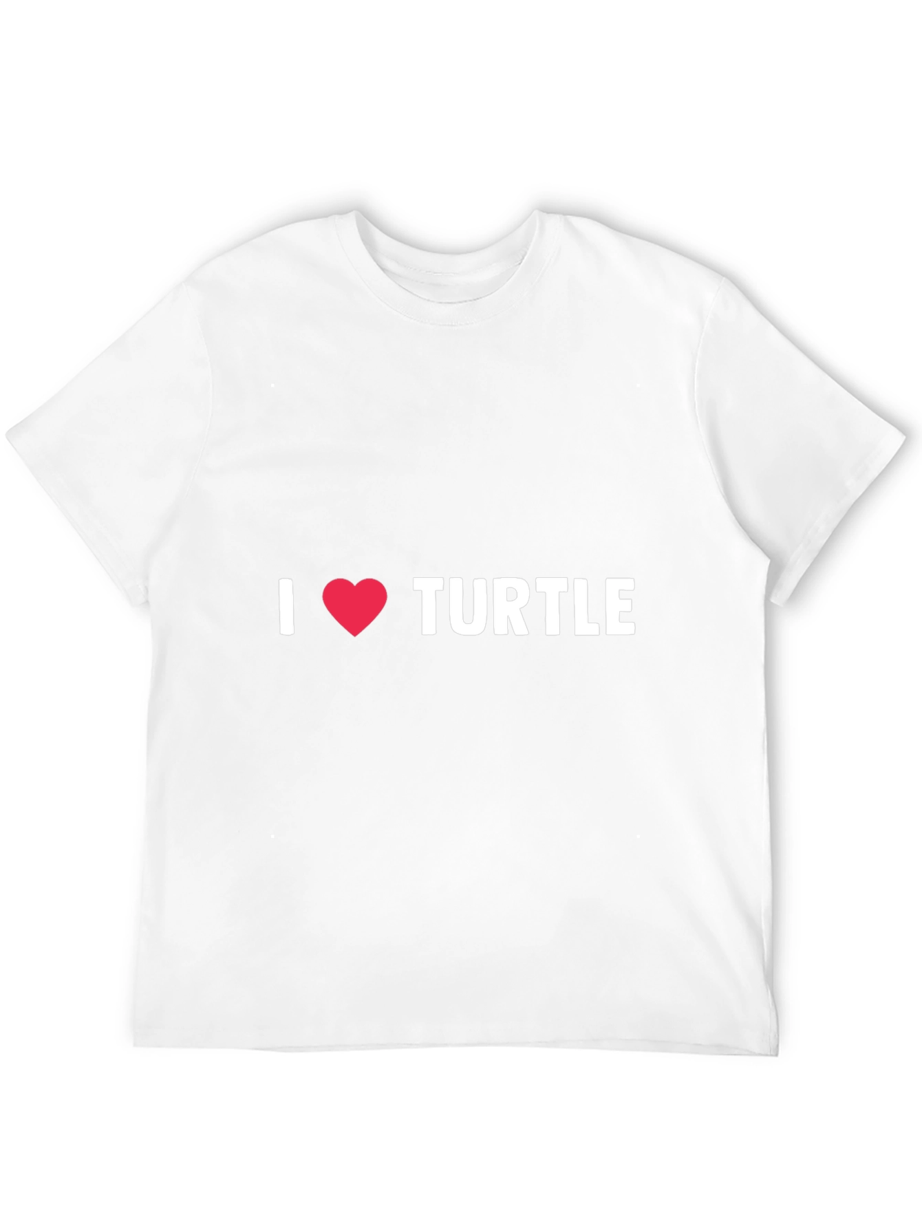 I Love Turtles T-Shirt - Black Cotton