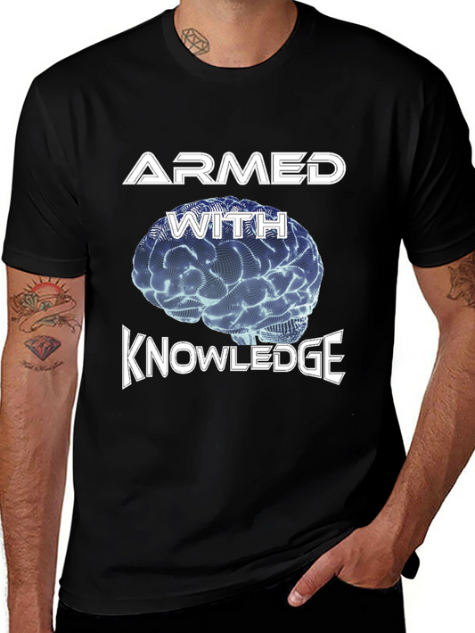Armed With Knowledge Graphic Tee