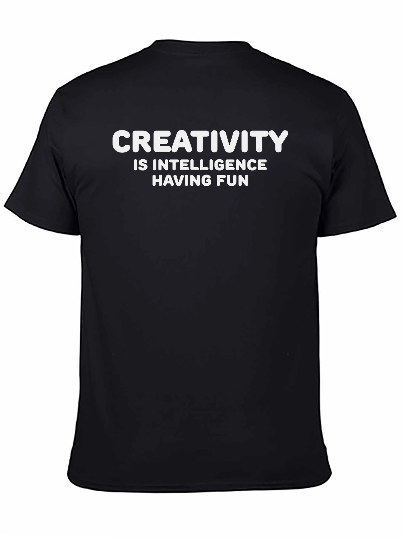 Creativity Intelligence Fun Black Graphic T-Shirt