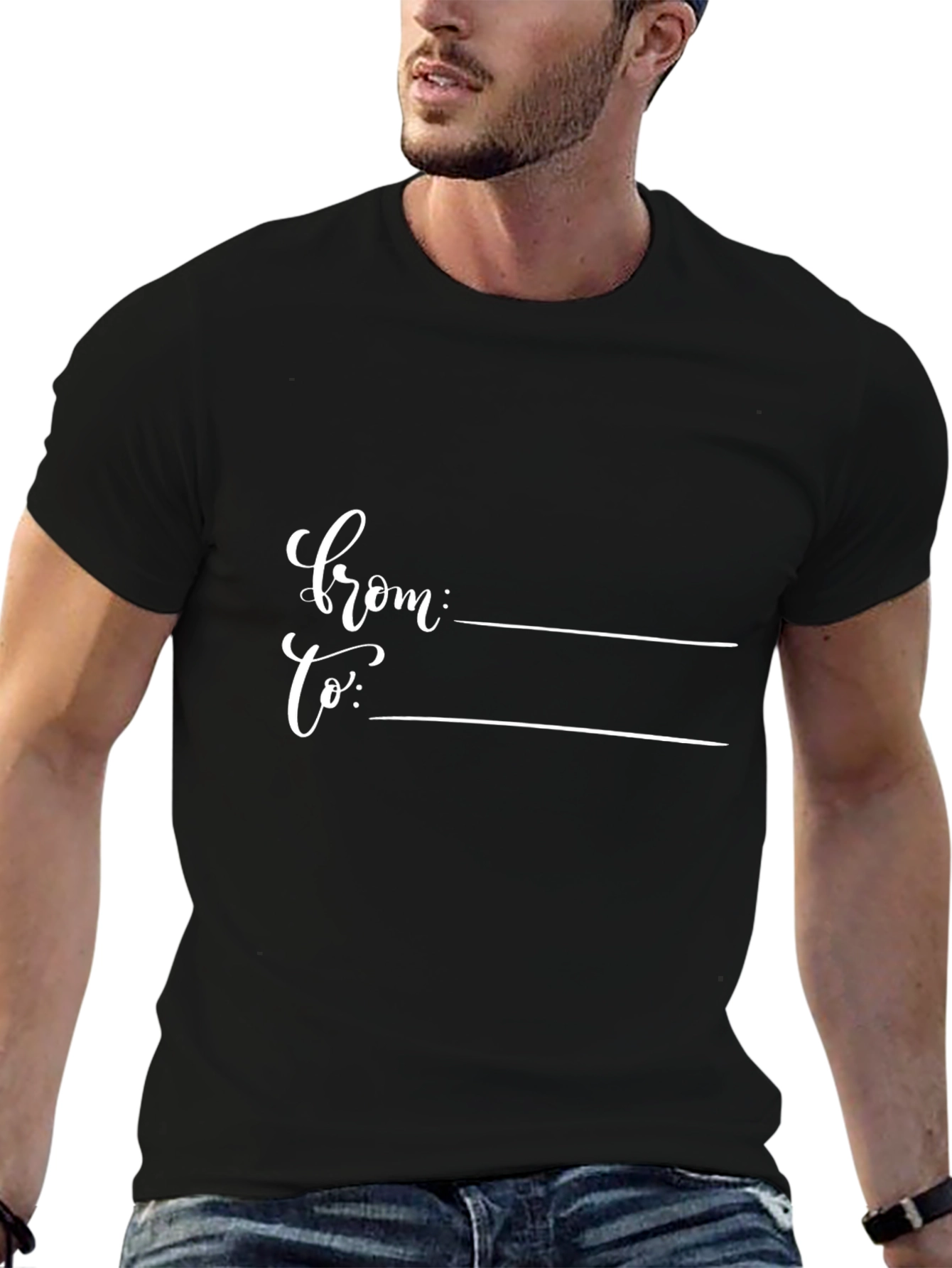 Customizable Gift T-Shirt: From To