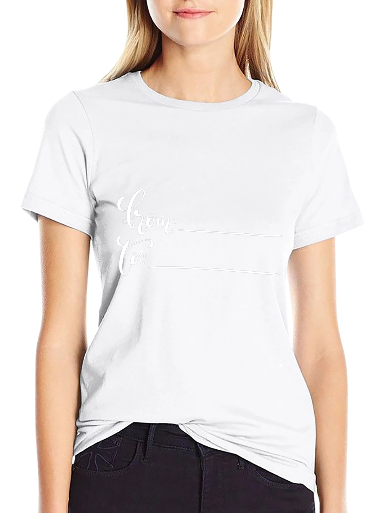 Customizable Gift T-Shirt: From To