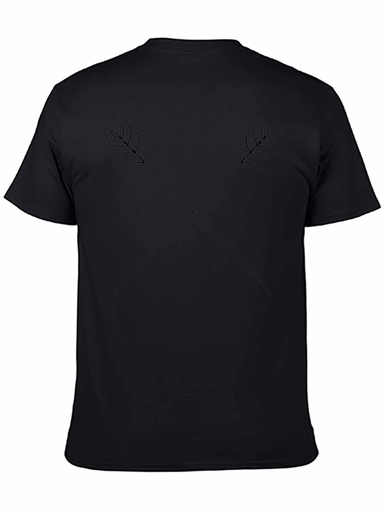 Minimalist Arrow Graphic Black T-Shirt