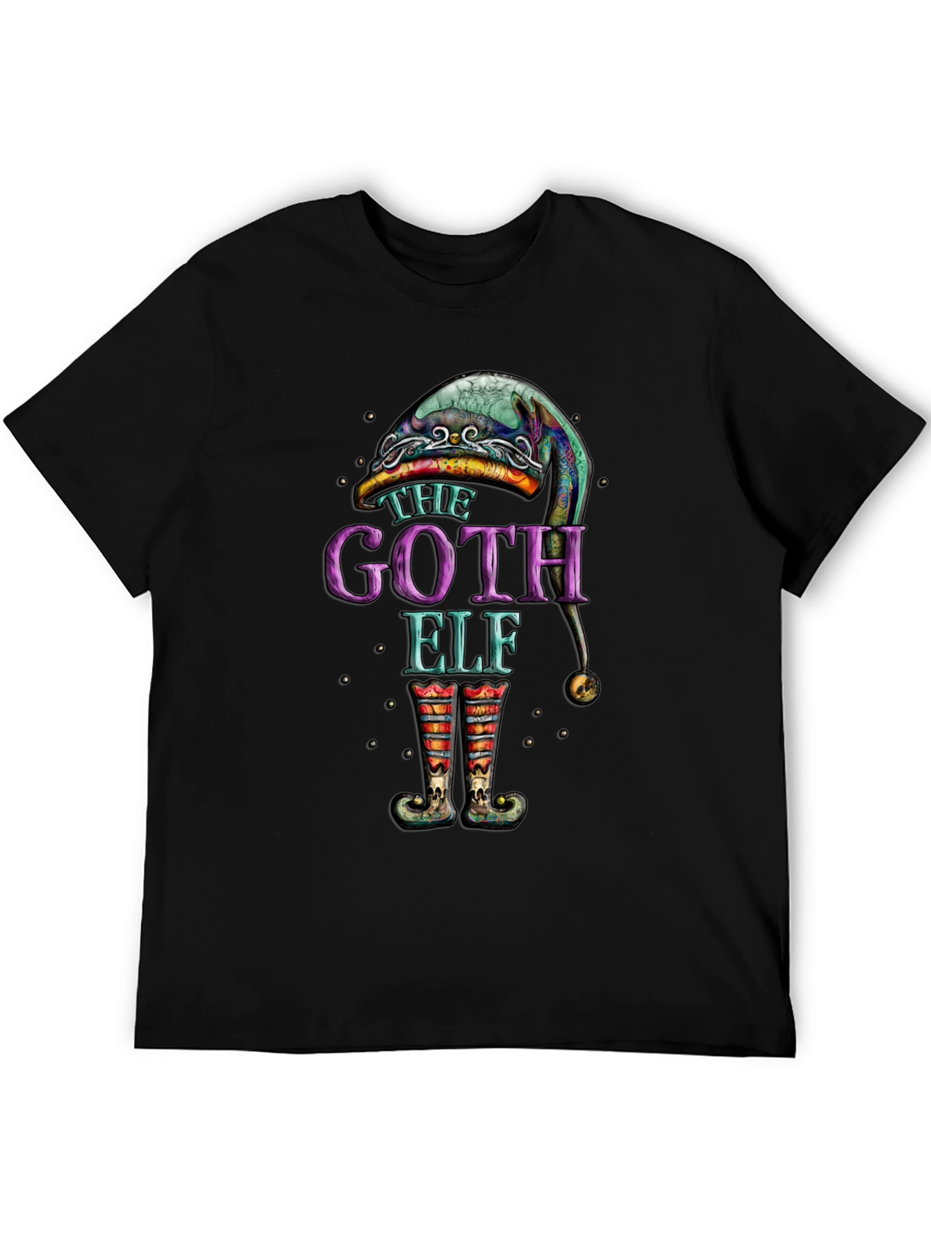 The Goth Elf Black Graphic Tee