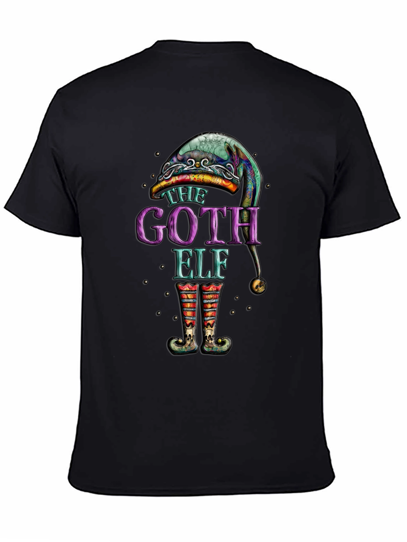 The Goth Elf Black Graphic Tee