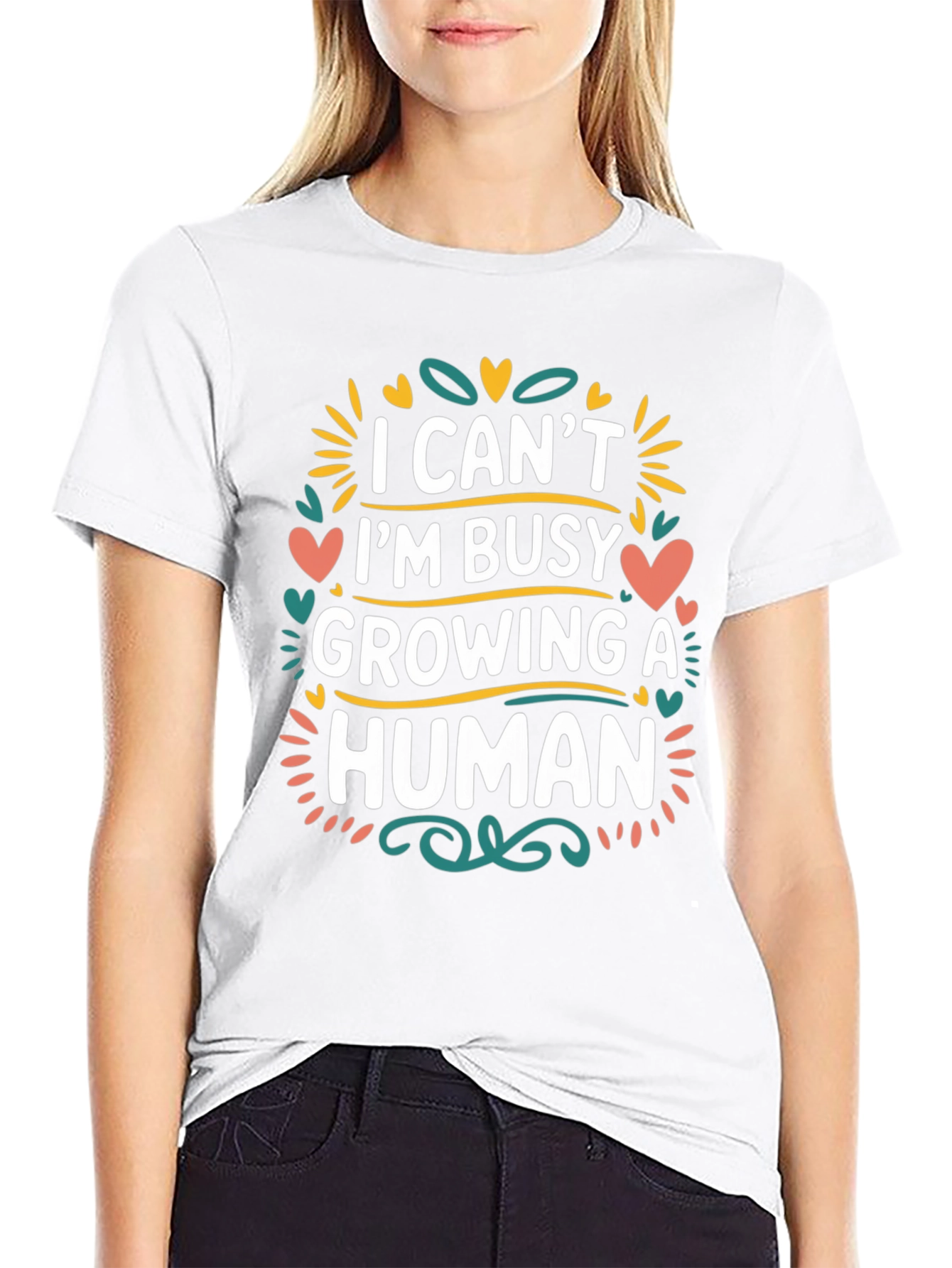 Im Busy Growing A Human Graphic Tee